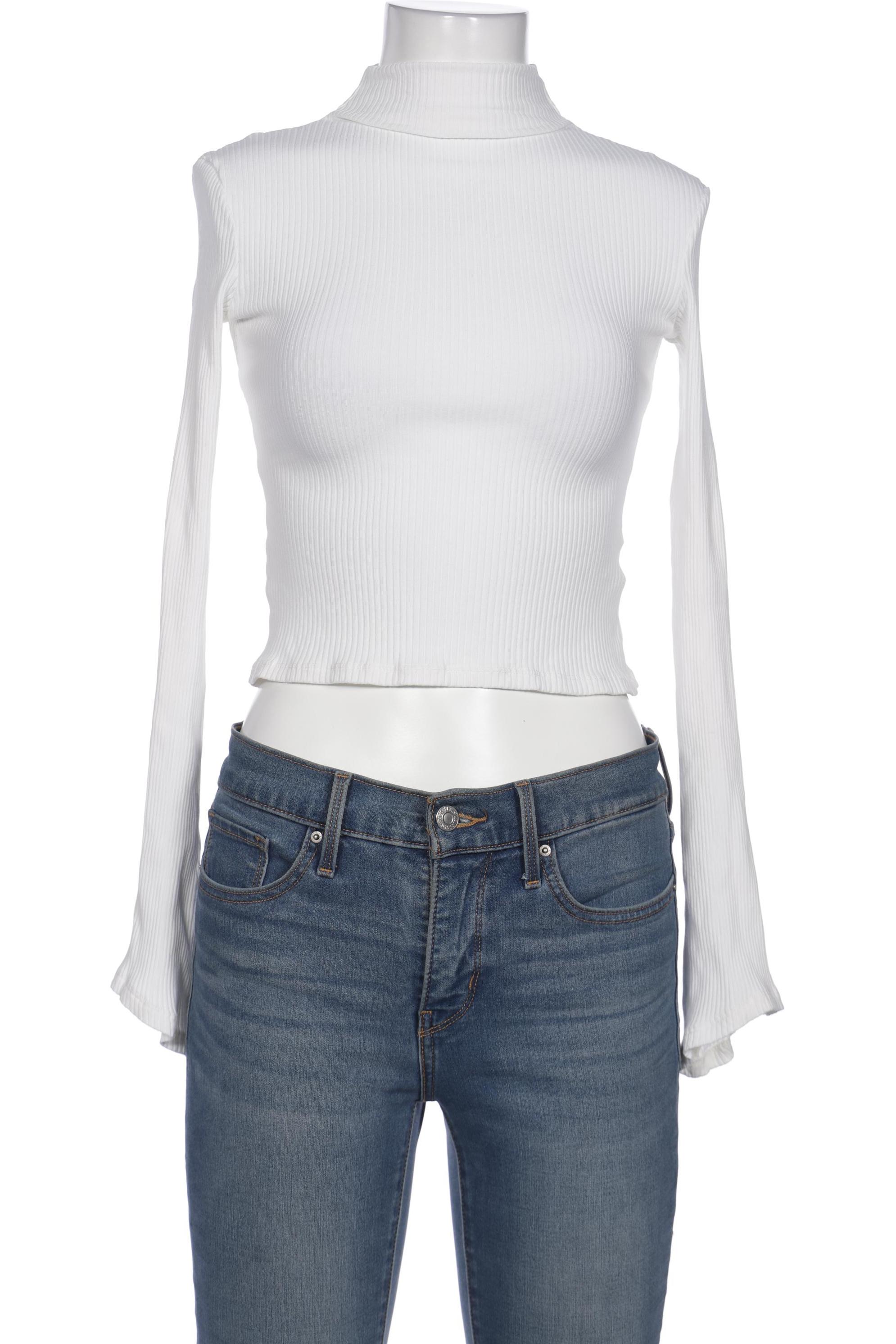

NA-KD Damen Langarmshirt, weiß