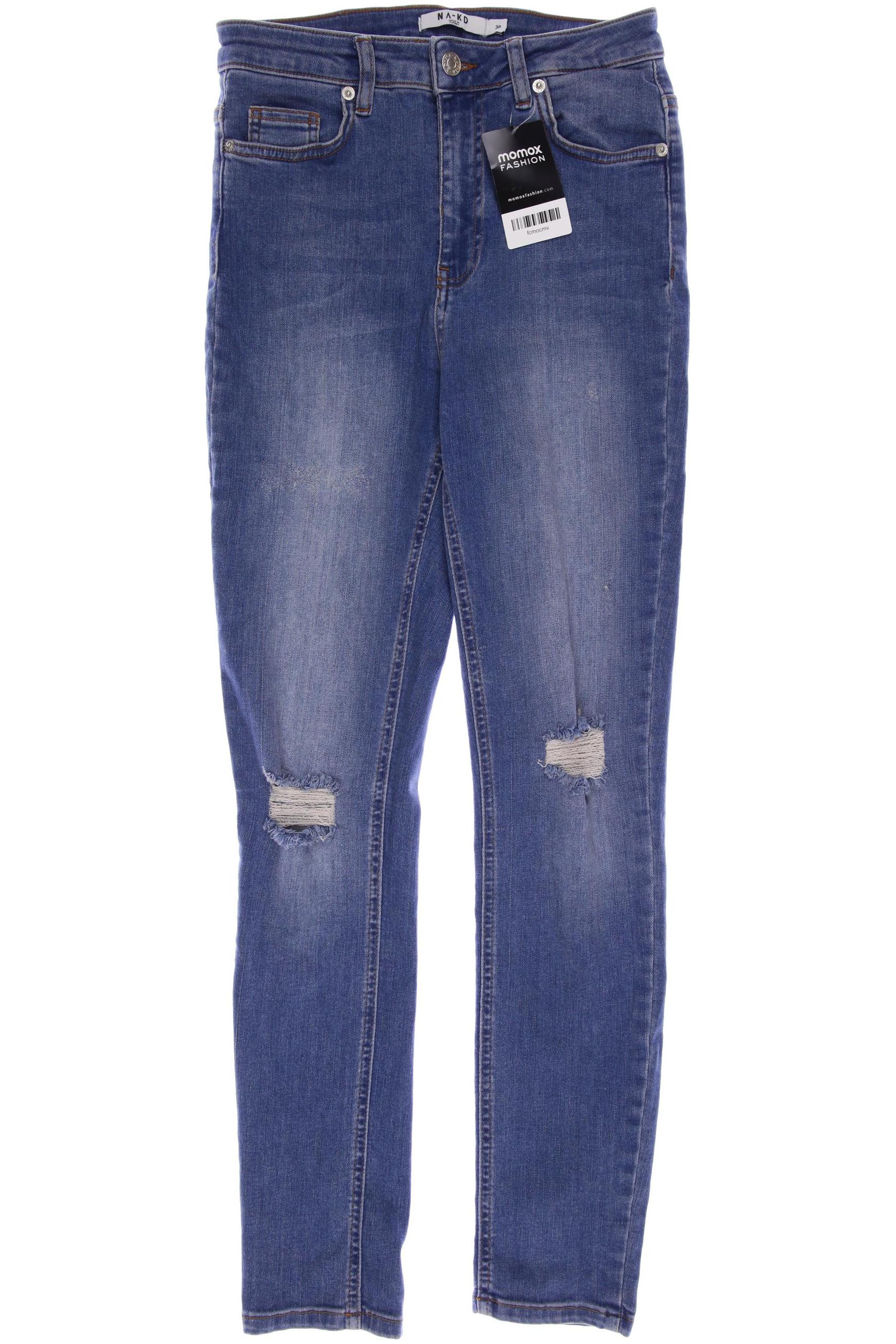 

NA-KD Damen Jeans, blau