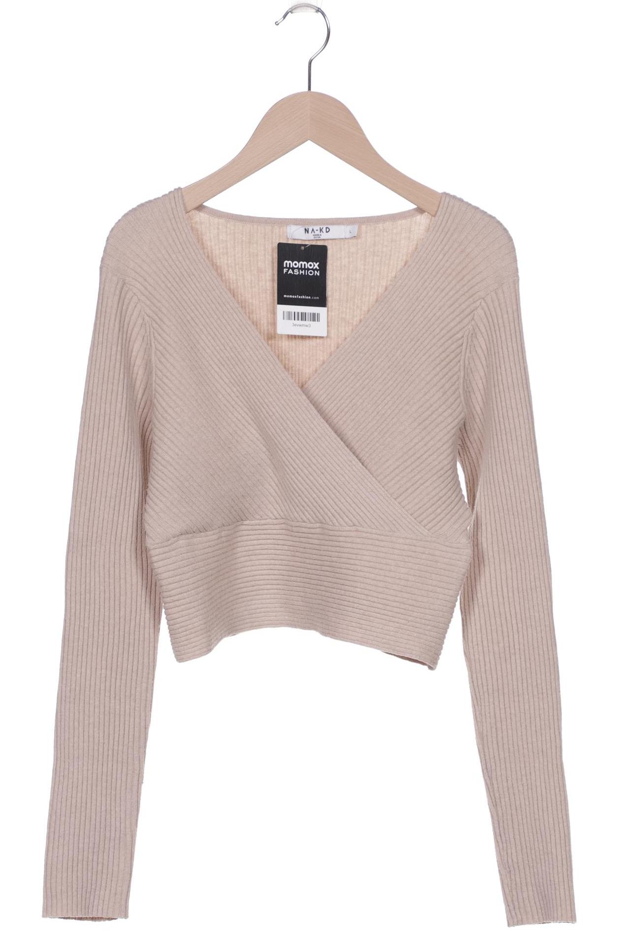 

Na-Kd Damen Pullover, beige, Gr. 42