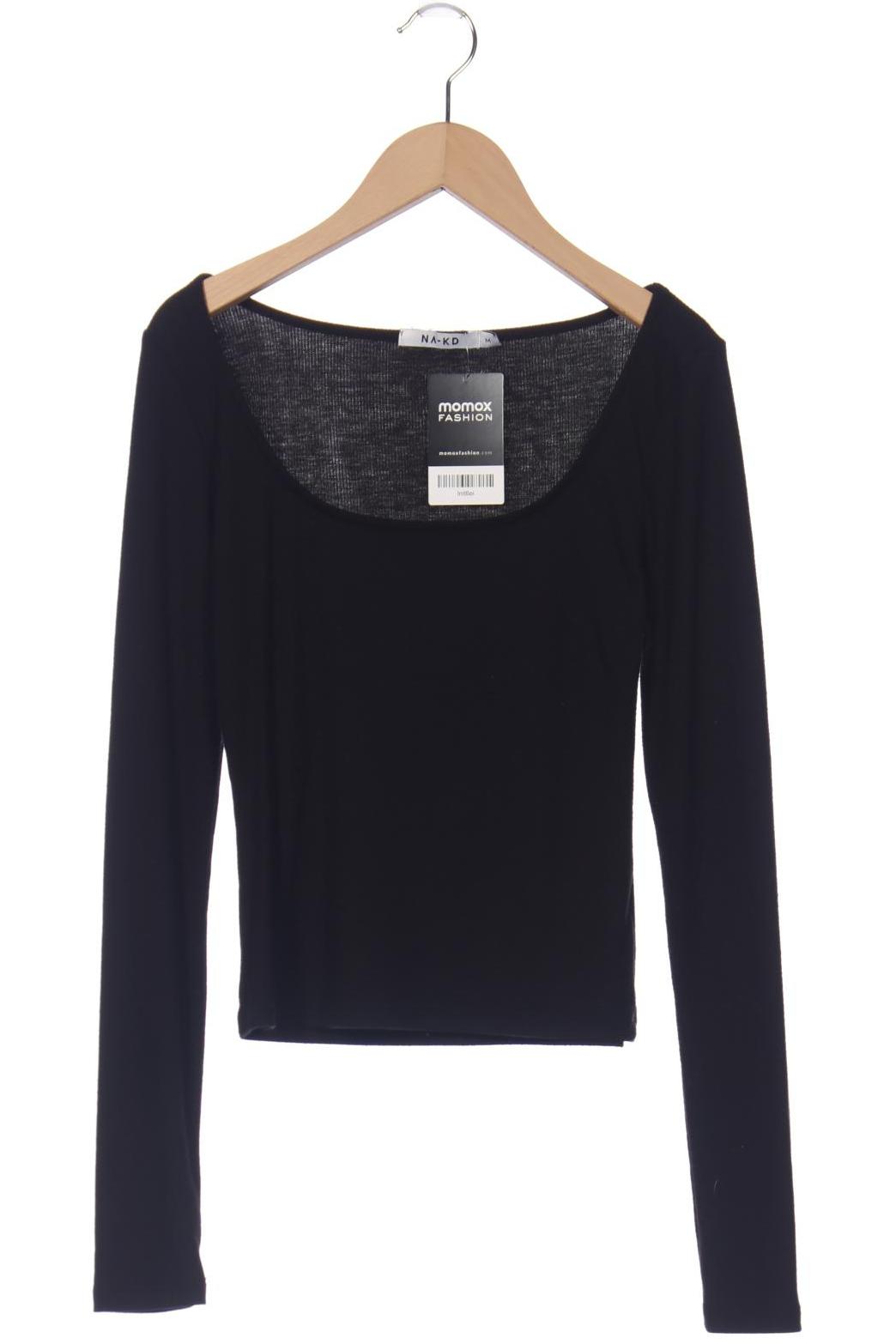 

NA-KD Damen Langarmshirt, schwarz