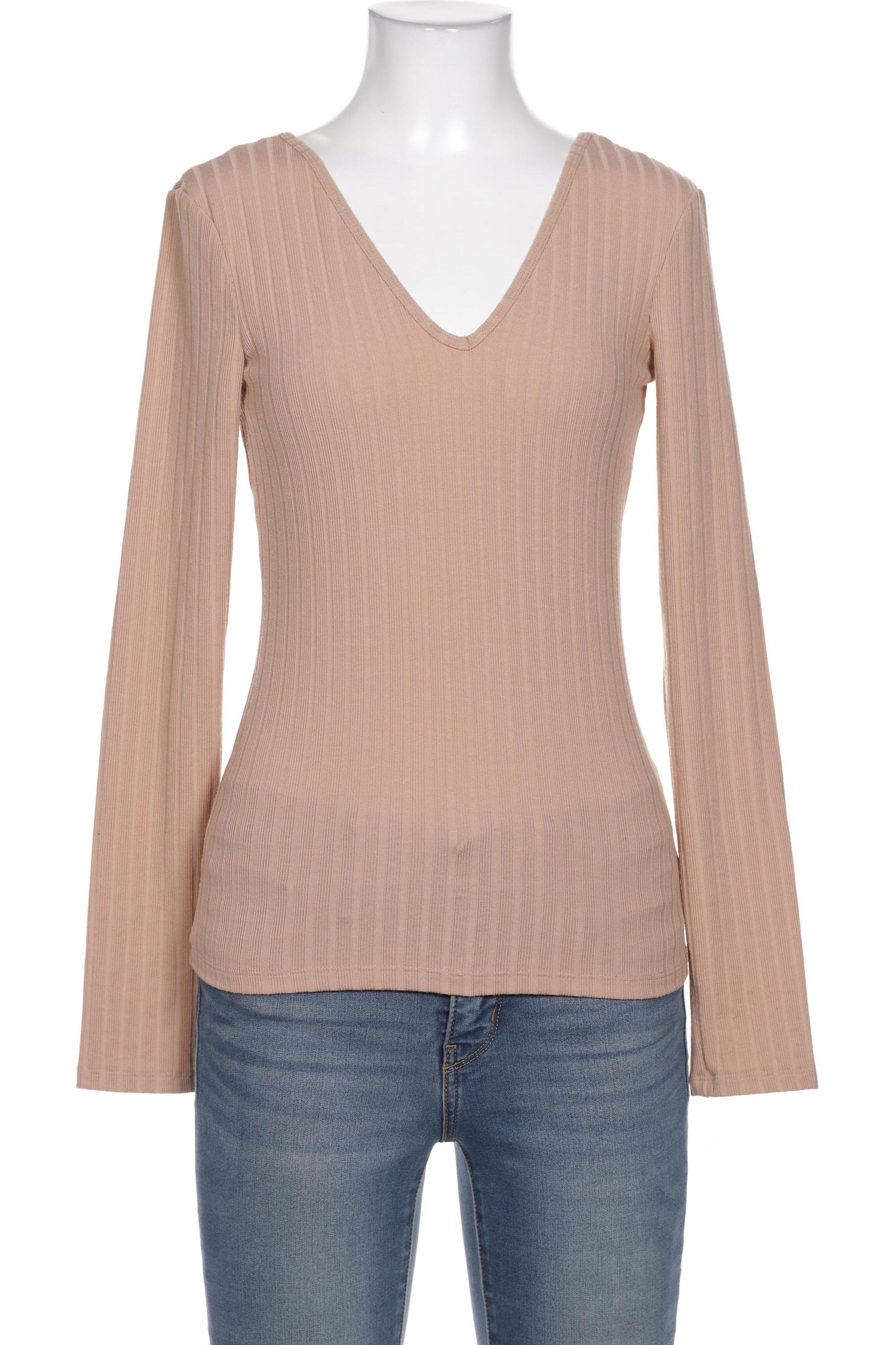 

NA-KD Damen Langarmshirt, beige