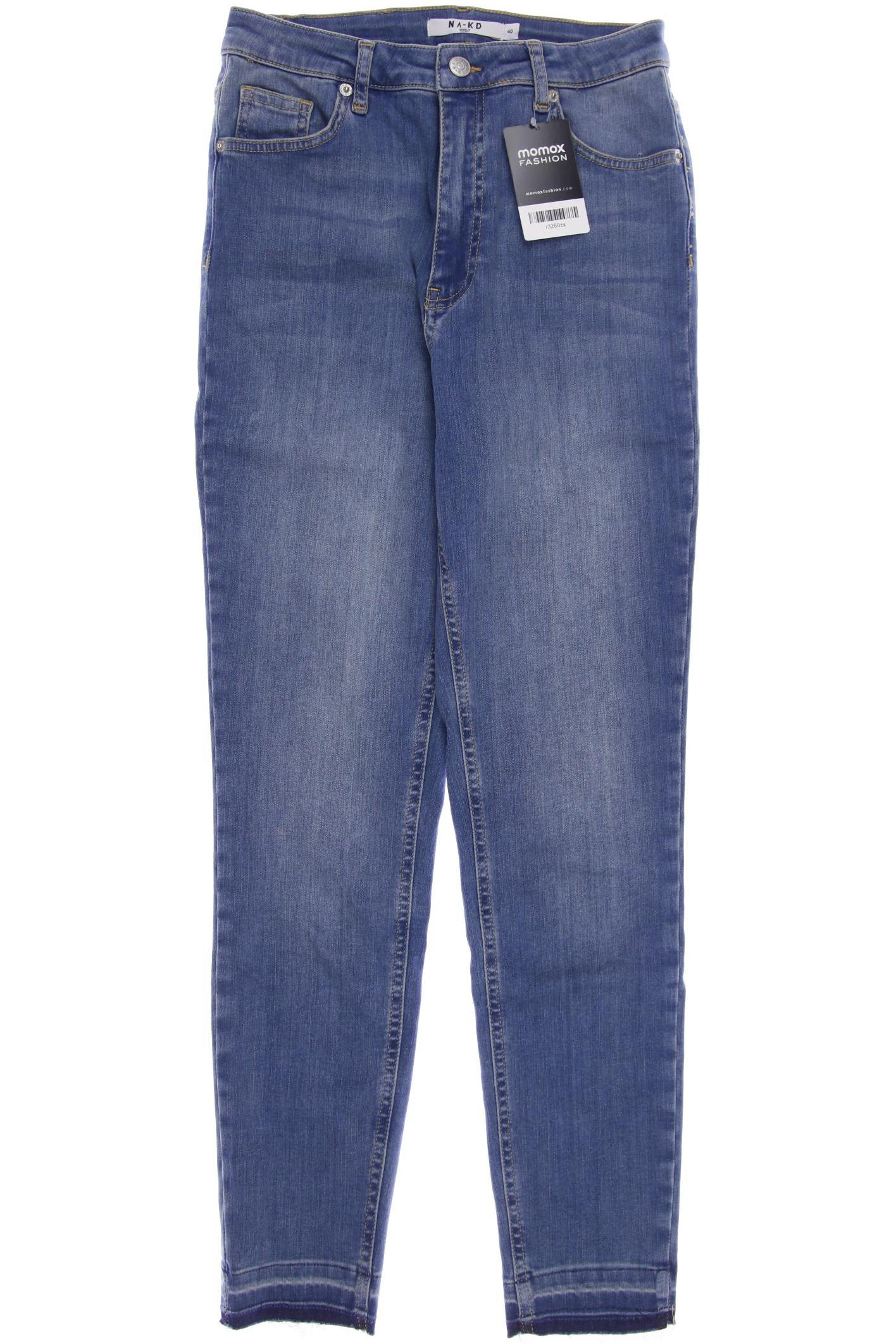 

NA-KD Damen Jeans, blau