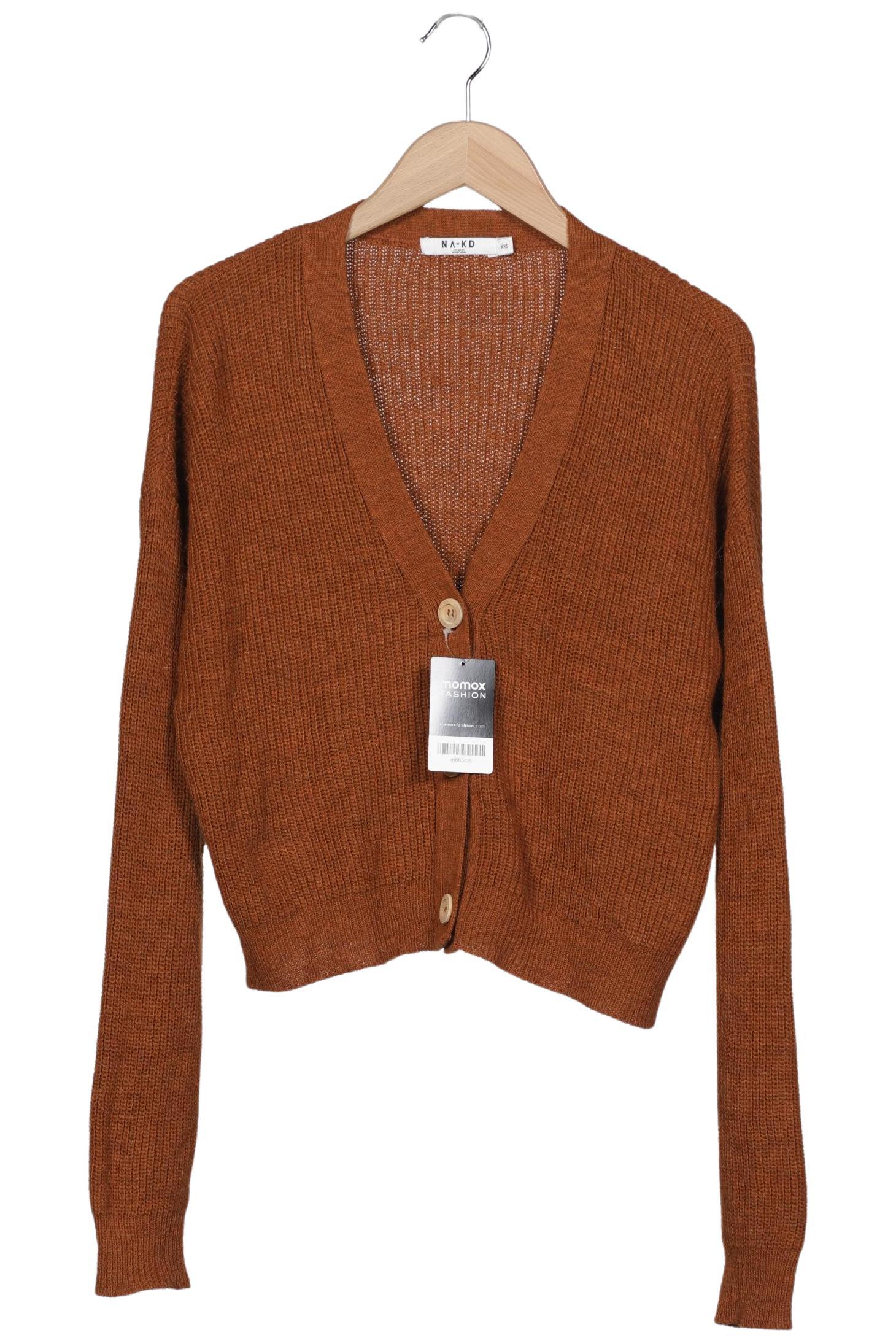 

Na-Kd Damen Strickjacke, braun, Gr. 32