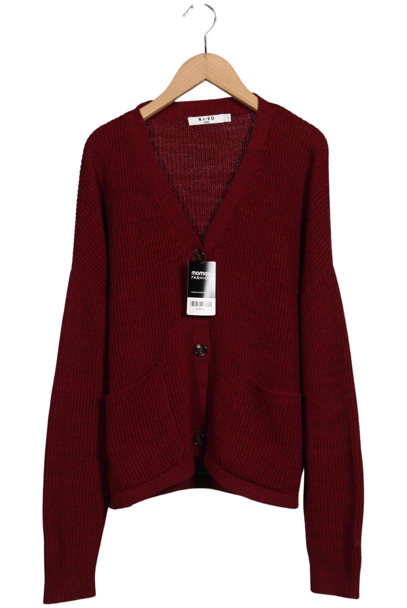 

Na-Kd Damen Strickjacke, bordeaux, Gr. 36