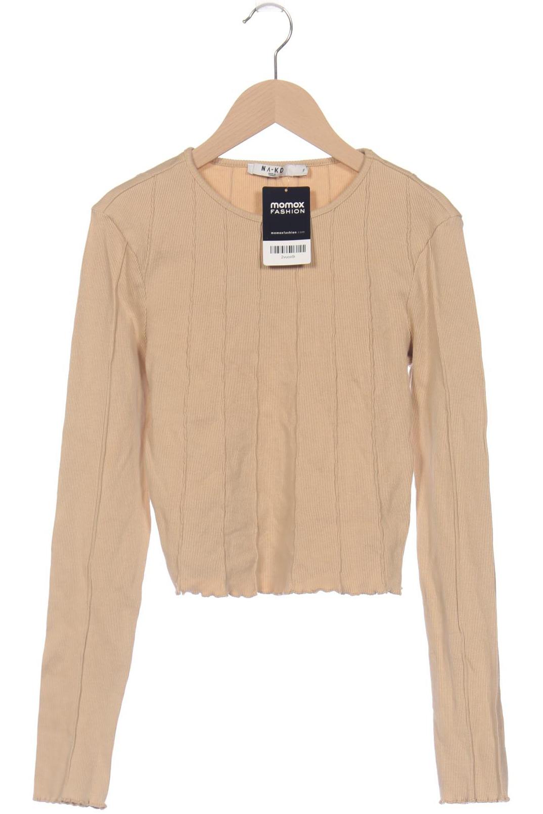 

Na-Kd Damen Langarmshirt, beige, Gr. 36