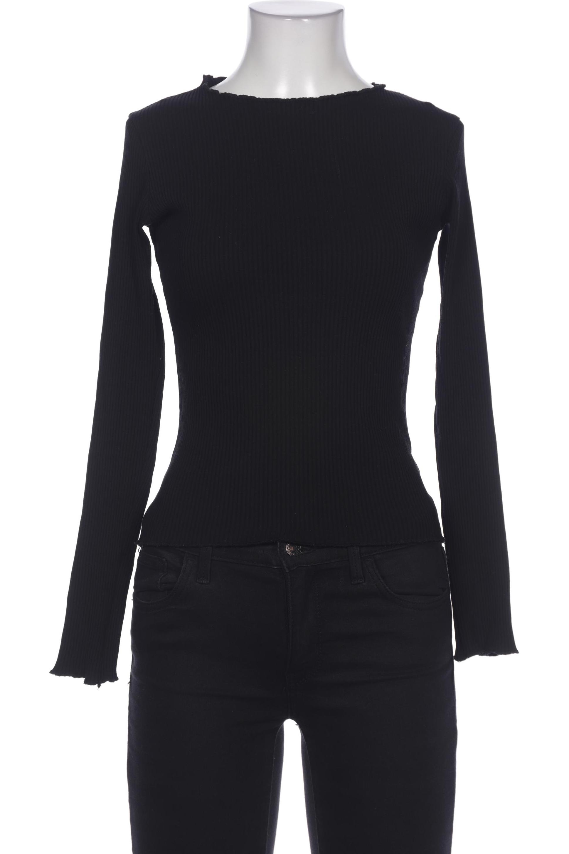 

NA-KD Damen Langarmshirt, schwarz