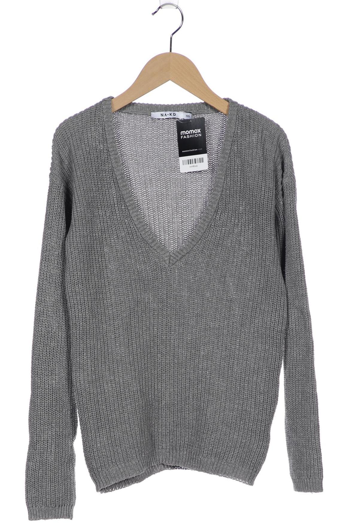 

NA-KD Damen Pullover, grau