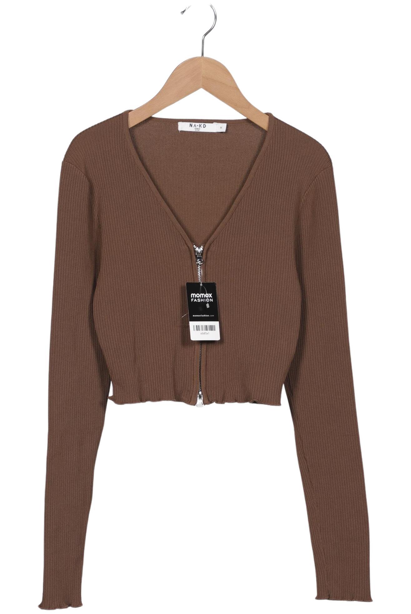 

Na-Kd Damen Strickjacke, braun, Gr. 38