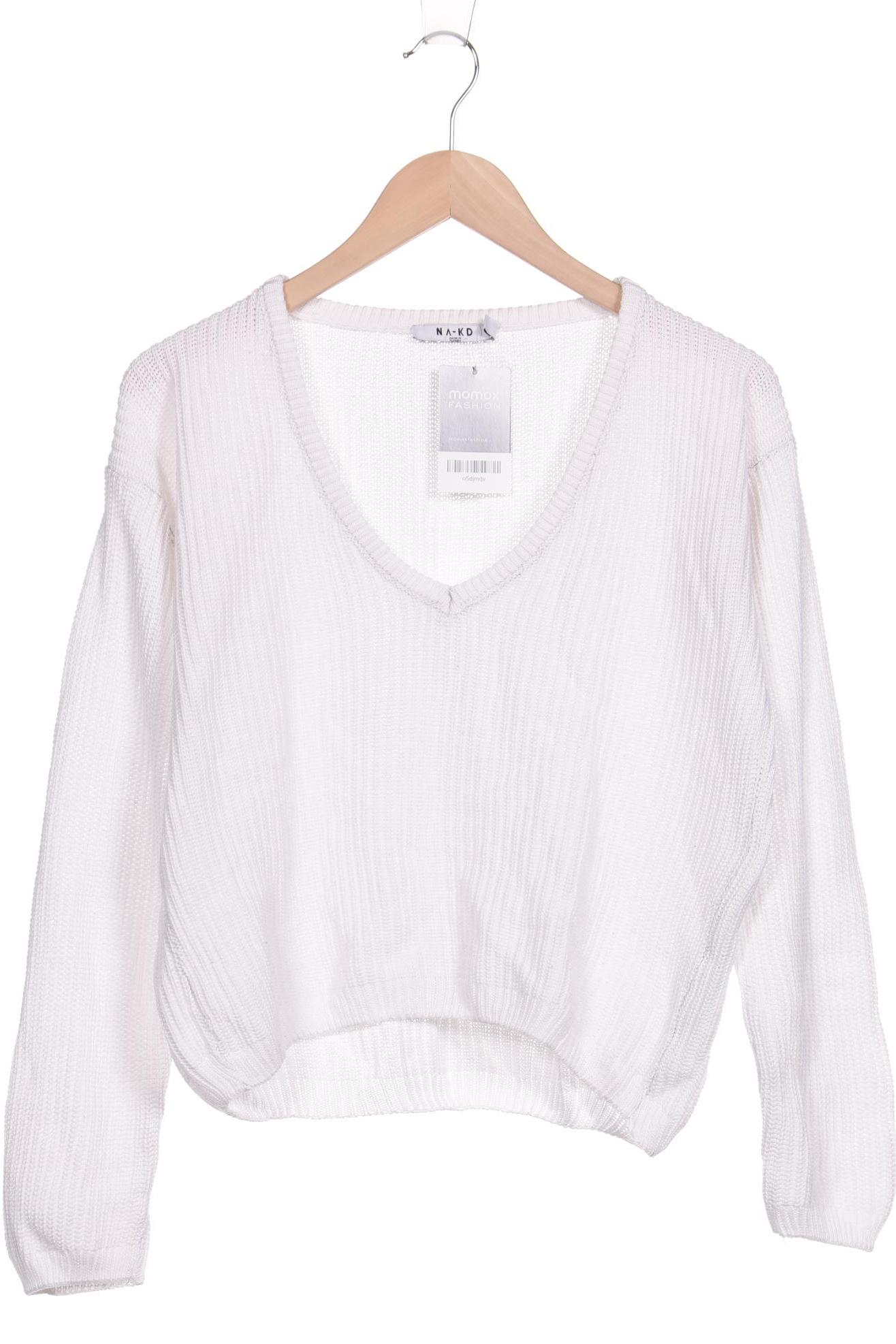 

NA-KD Damen Pullover, weiß