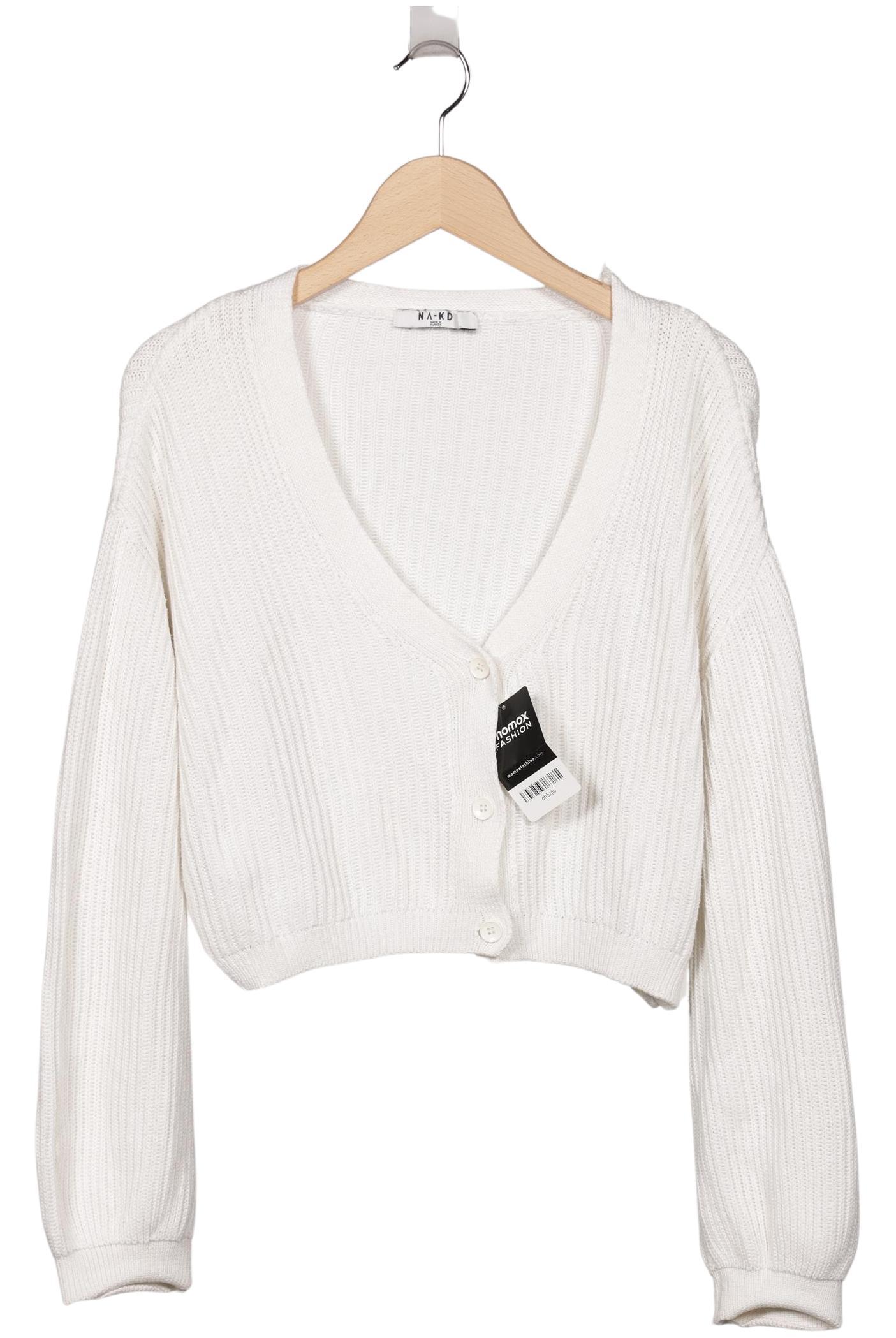 

Na-Kd Damen Strickjacke, weiß, Gr. 34