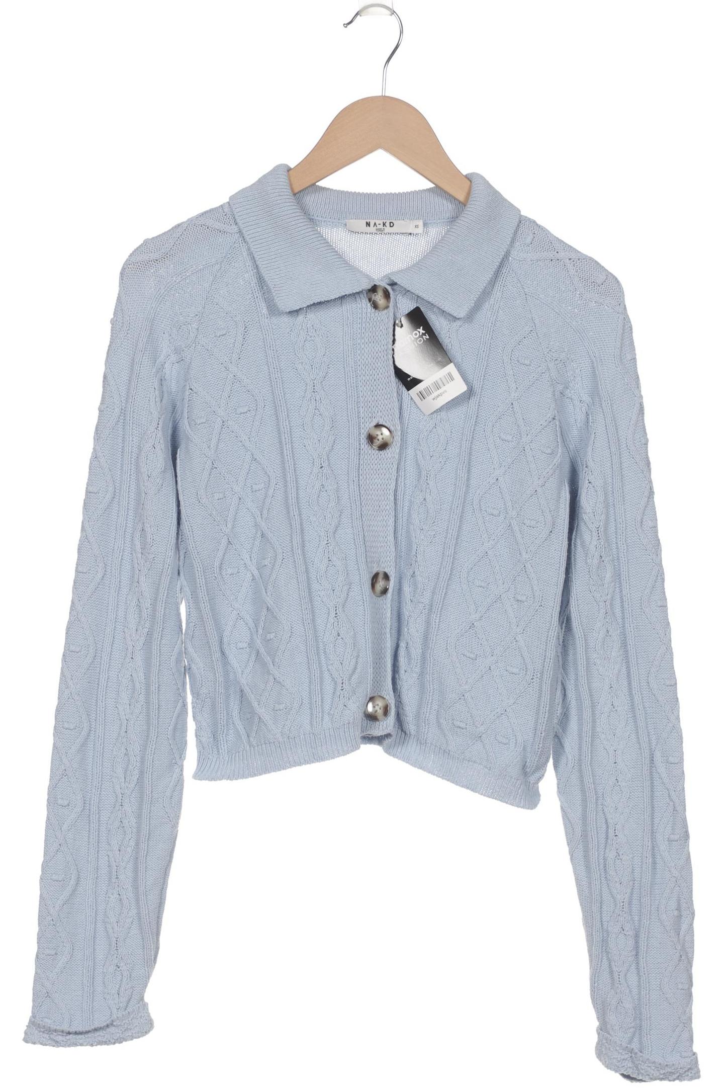 

Na-Kd Damen Strickjacke, hellblau, Gr. 34