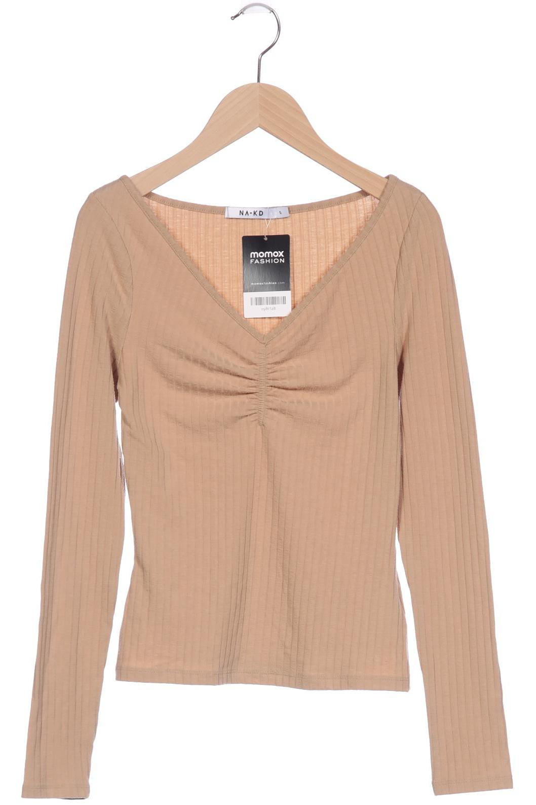 

Na-Kd Damen Langarmshirt, beige, Gr. 36