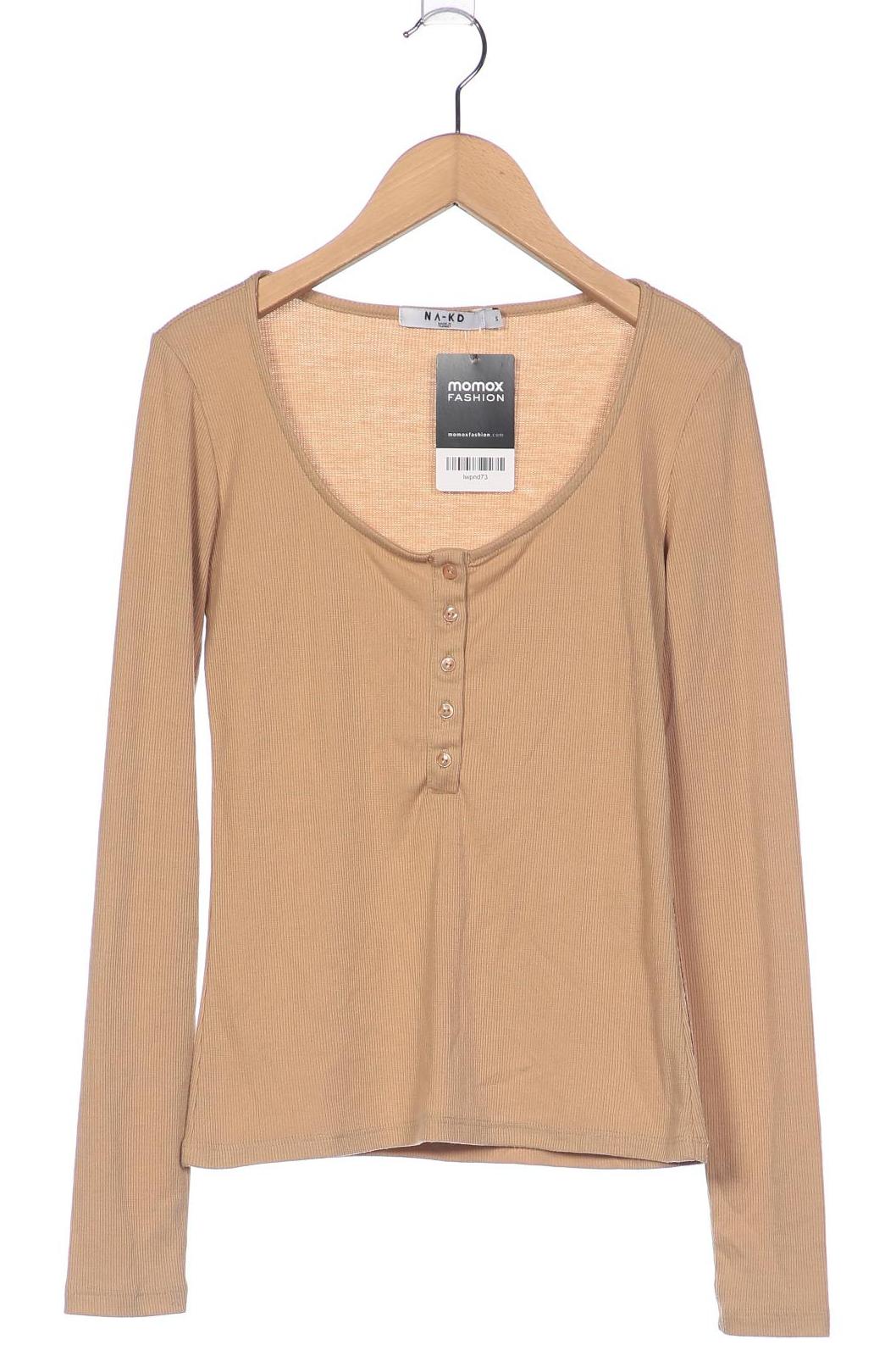 

Na-Kd Damen Langarmshirt, beige, Gr. 36