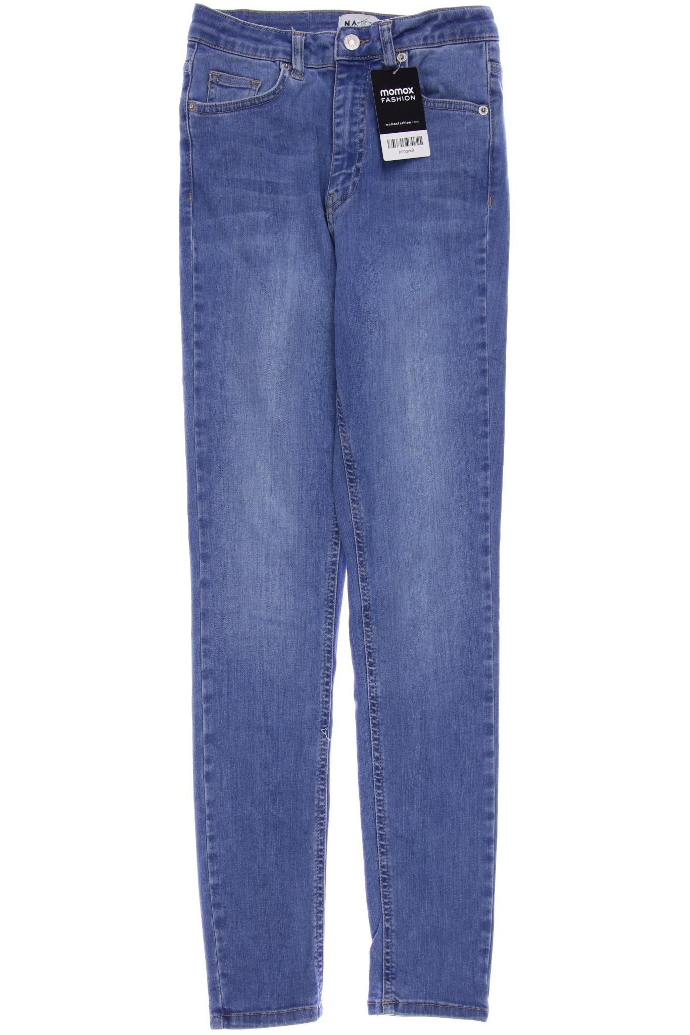 

NA-KD Damen Jeans, blau