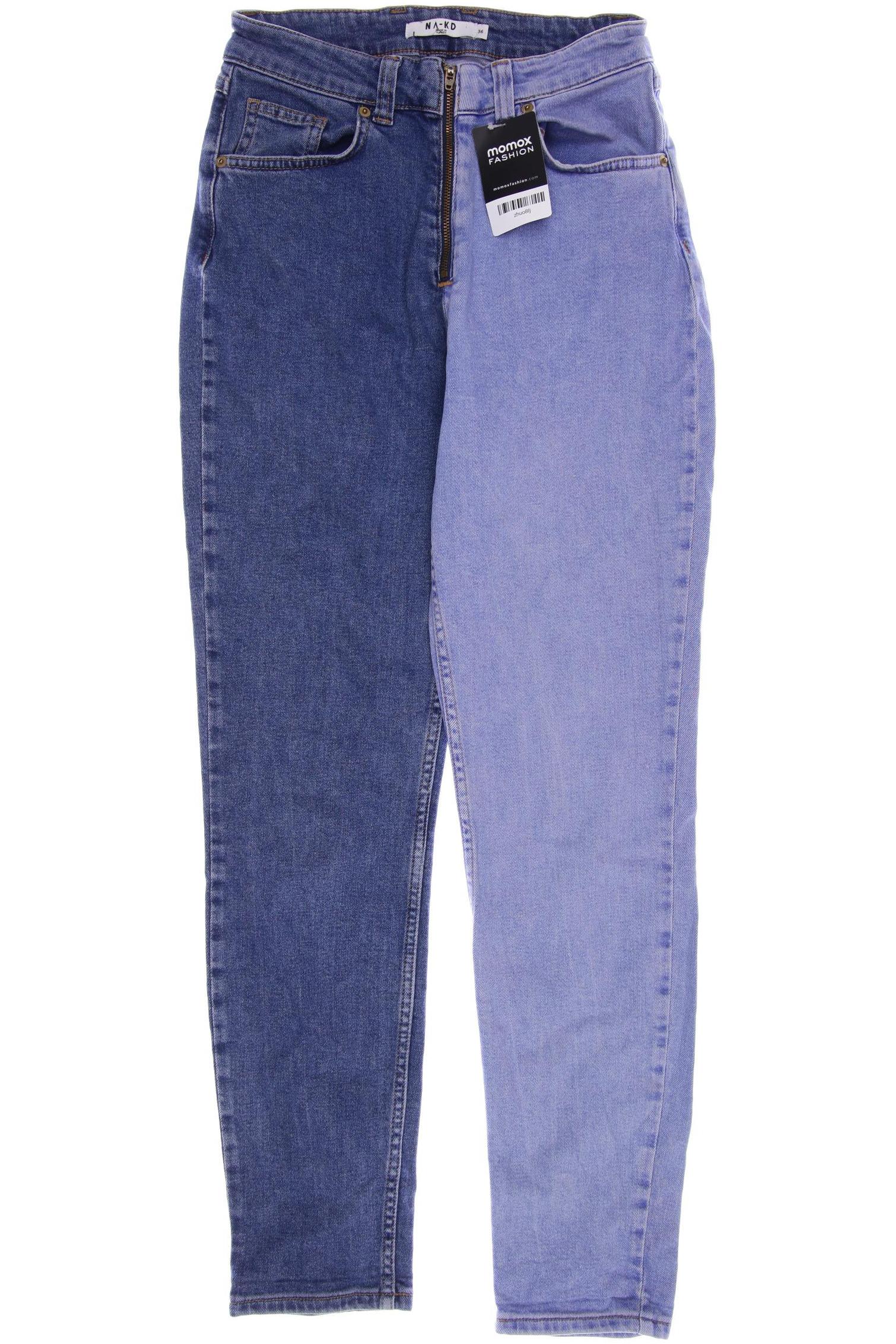 

NA-KD Damen Jeans, blau