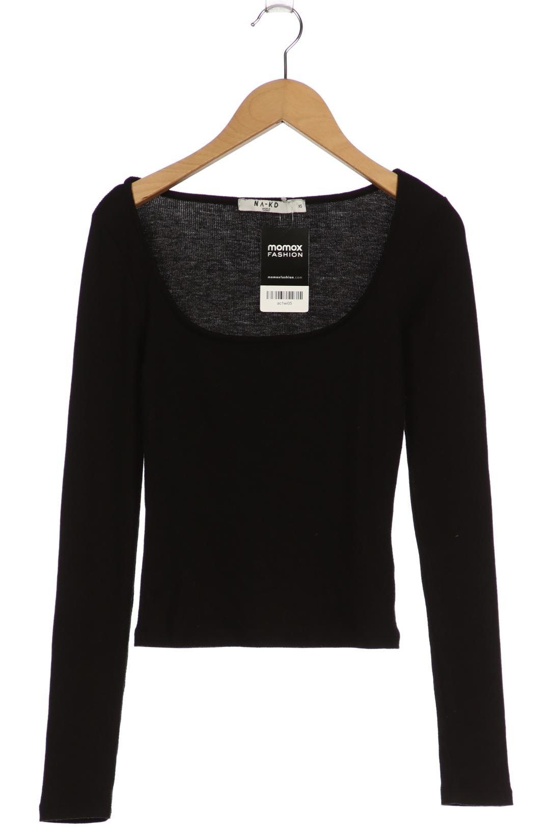 

Na-Kd Damen Langarmshirt, schwarz, Gr. 34