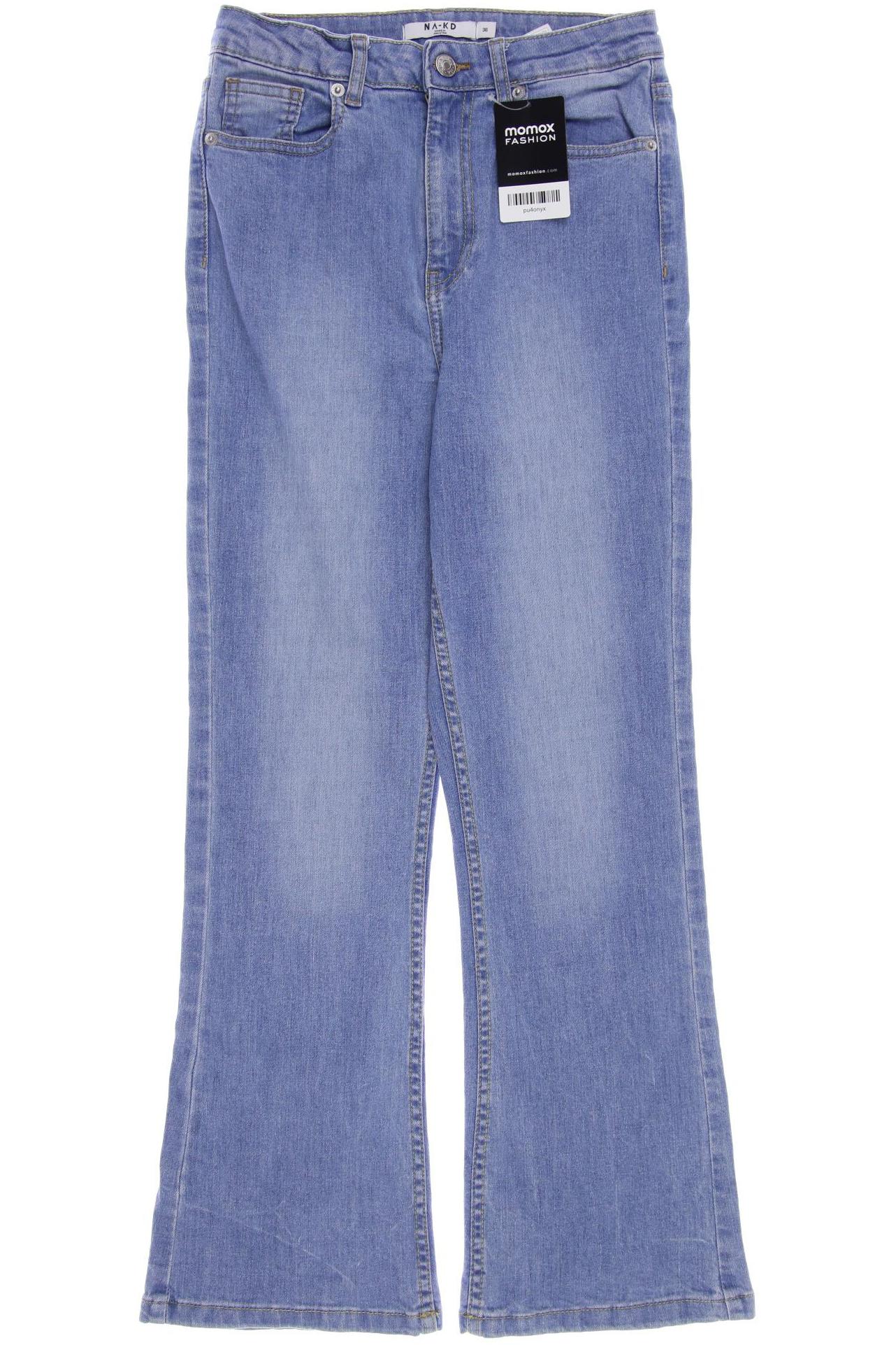 

NA-KD Damen Jeans, blau