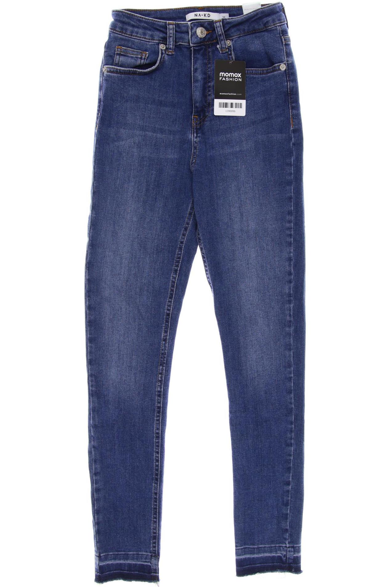 

NA-KD Damen Jeans, blau