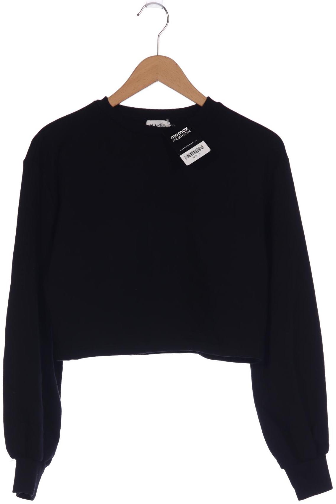 

NA-KD Damen Sweatshirt, schwarz