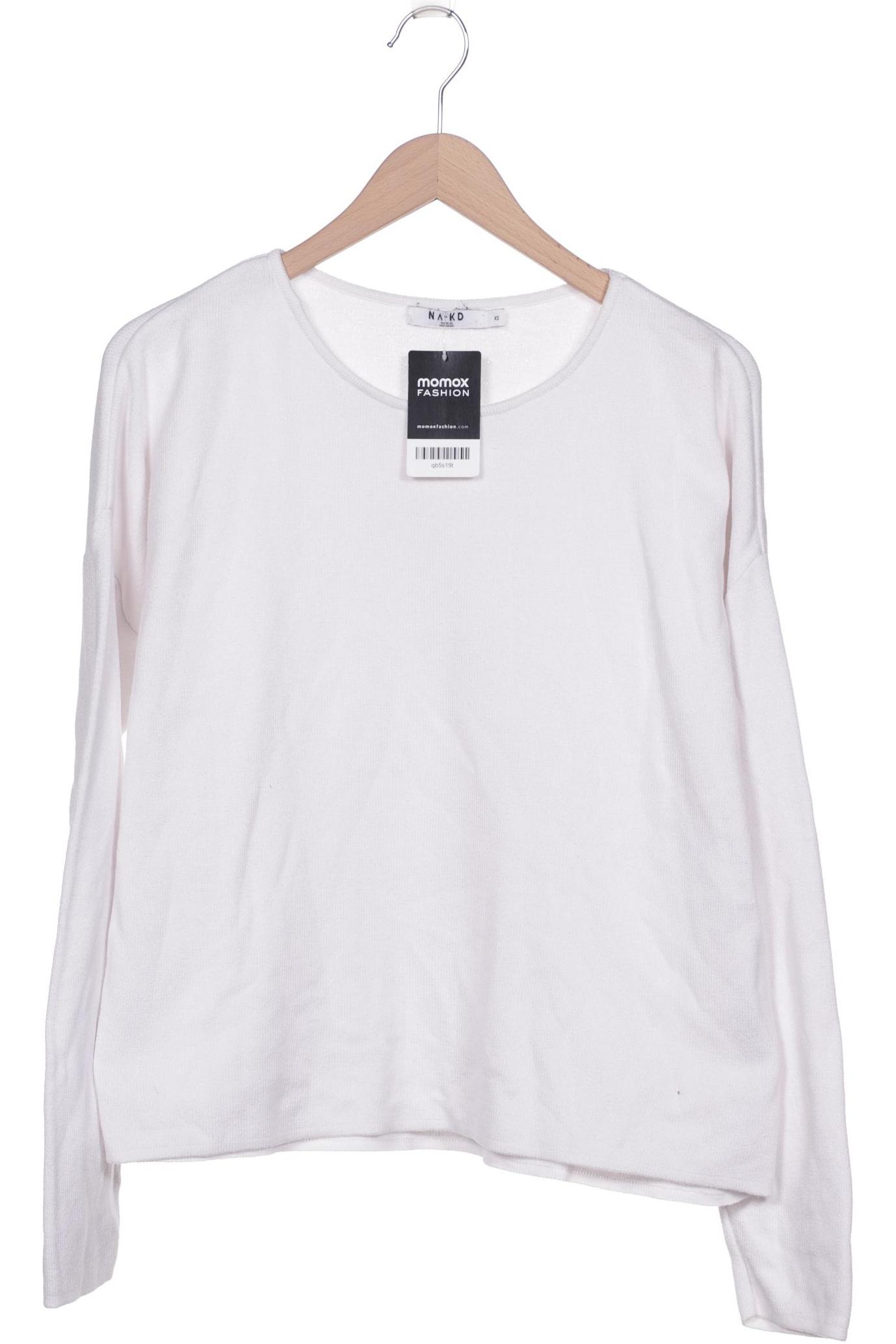 

NA-KD Damen Pullover, weiß
