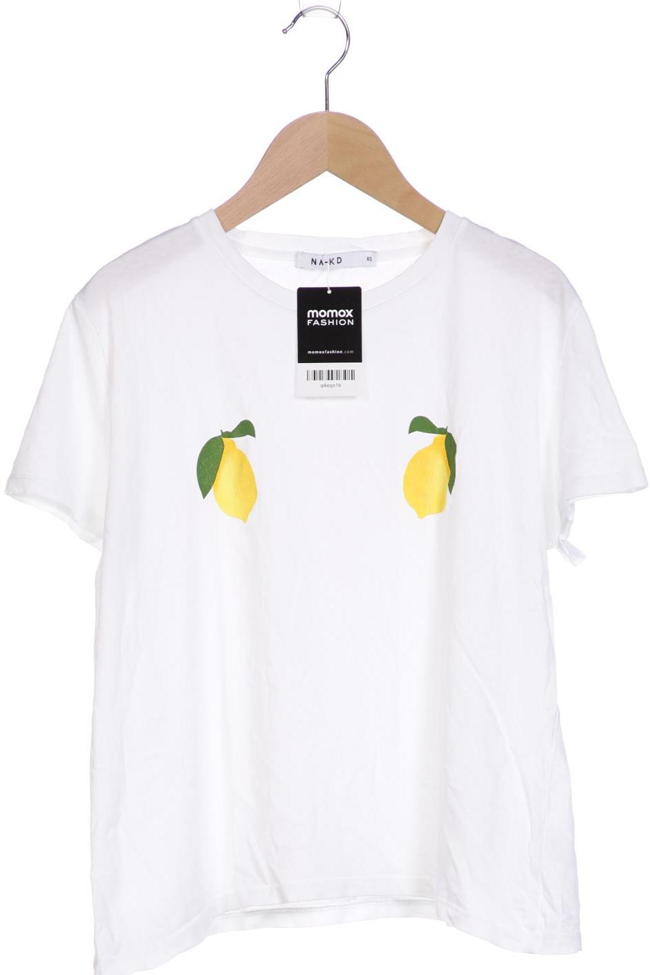 

Na-Kd Damen T-Shirt, weiß, Gr. 34