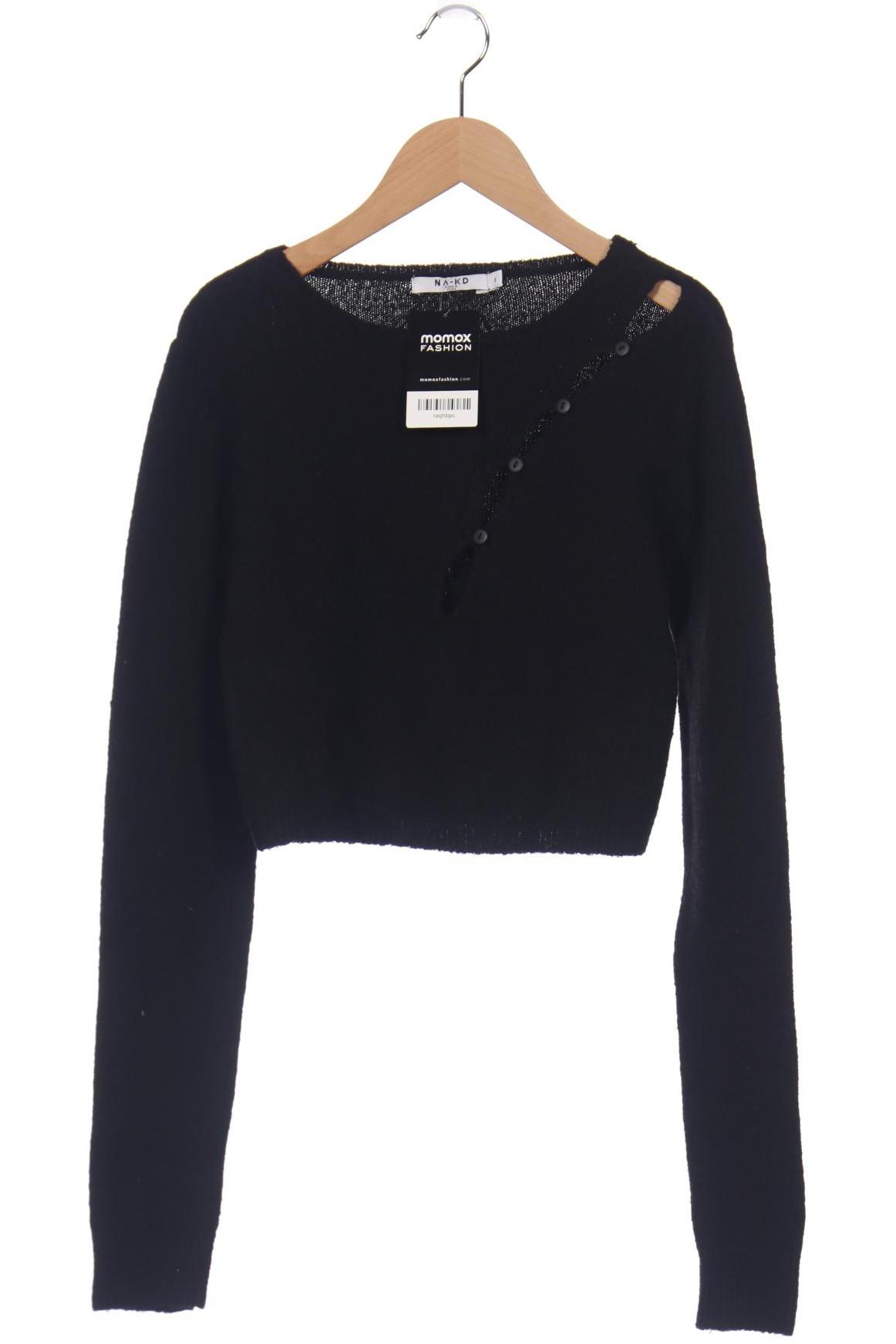 

NA-KD Damen Pullover, schwarz