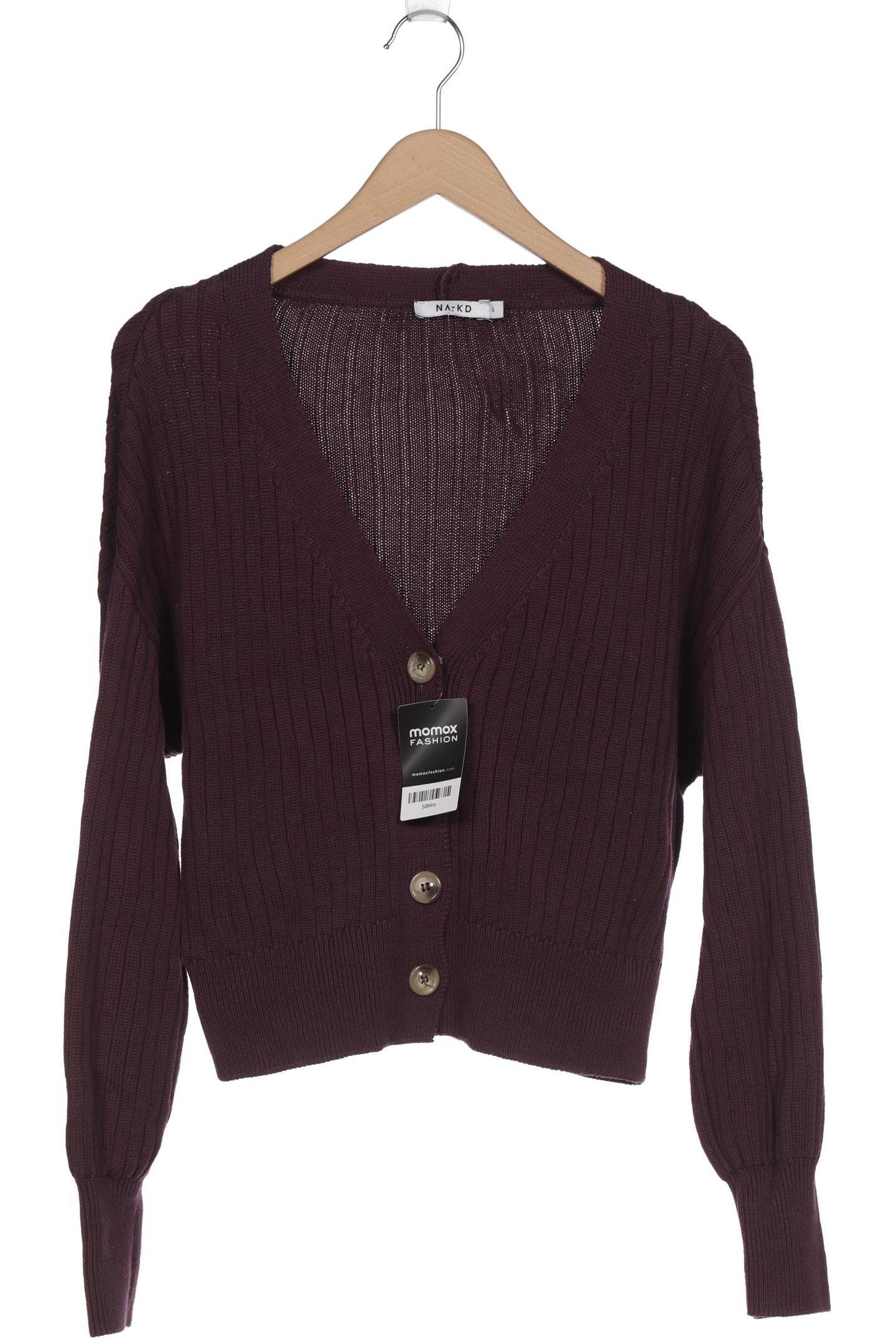 

Na-Kd Damen Strickjacke, bordeaux, Gr. 36