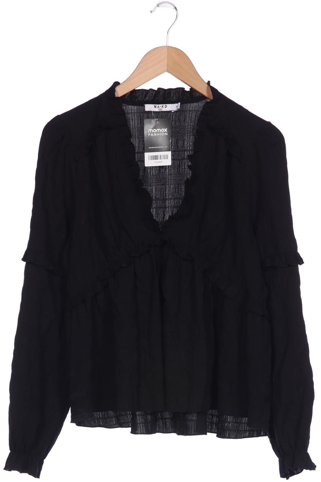 

NA-KD Damen Langarmshirt, schwarz