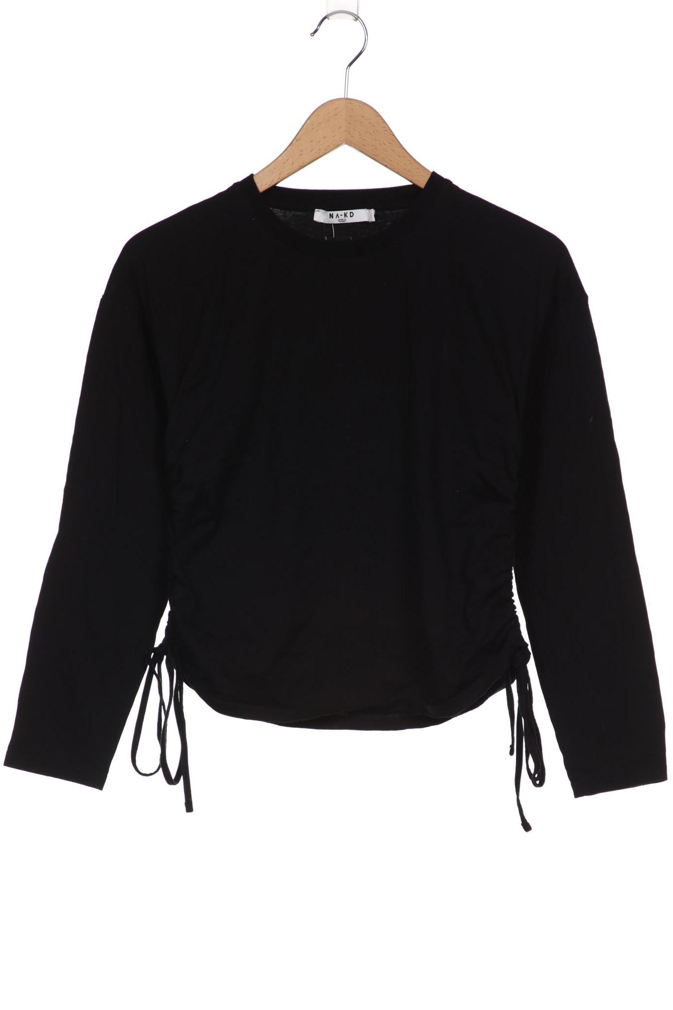 

NA-KD Damen Langarmshirt, schwarz
