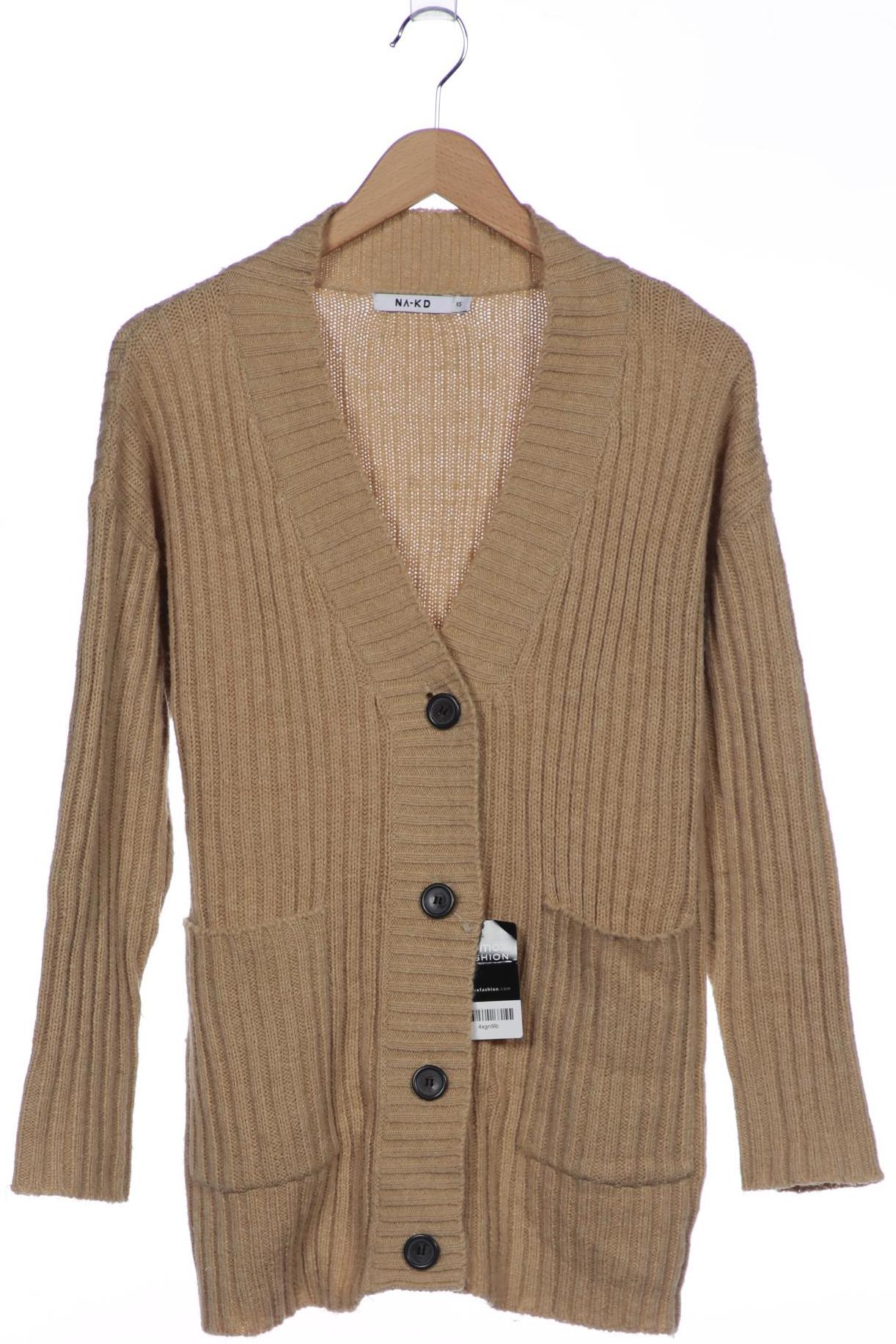 

Na-Kd Damen Strickjacke, beige, Gr. 34