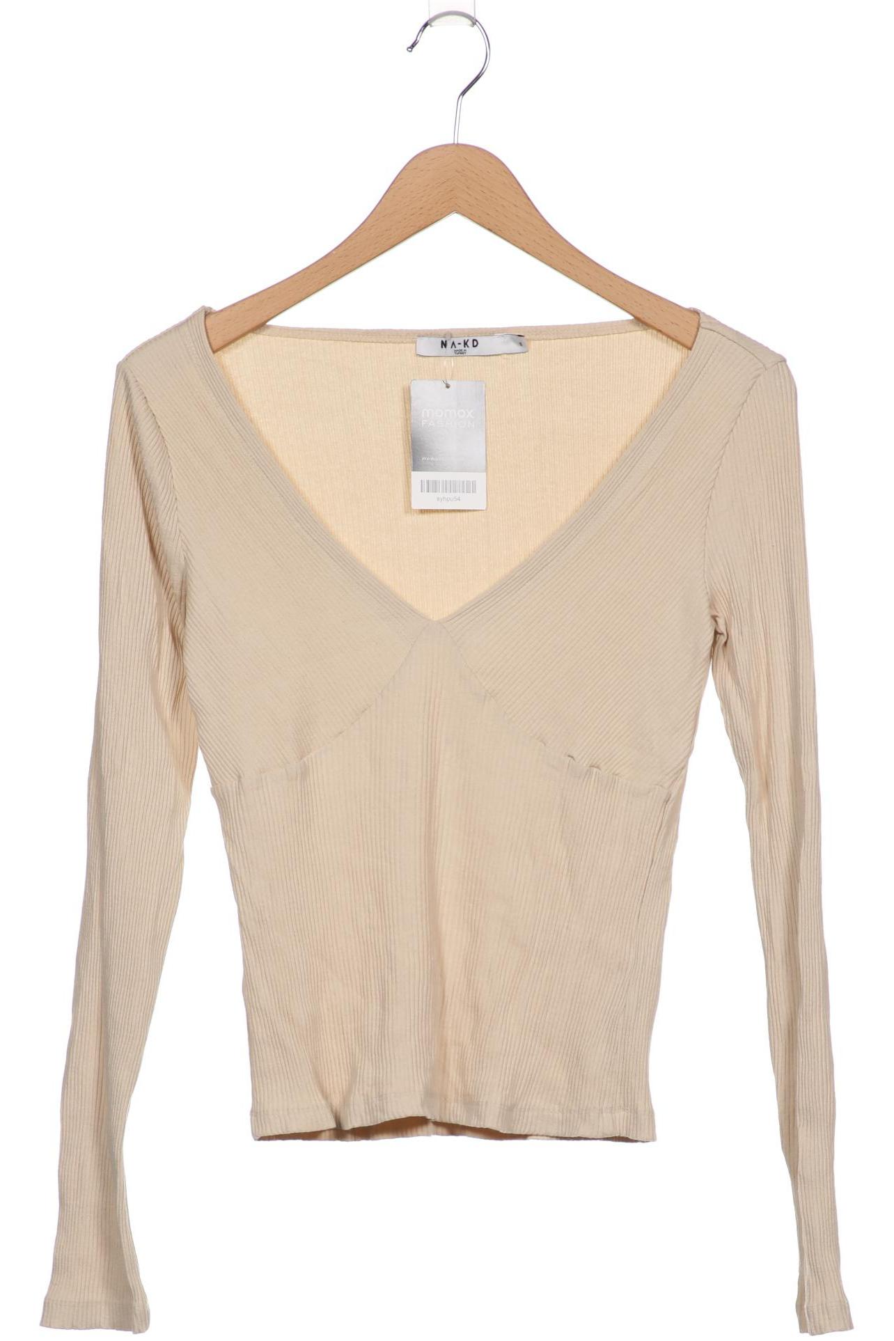 

NA-KD Damen Langarmshirt, beige