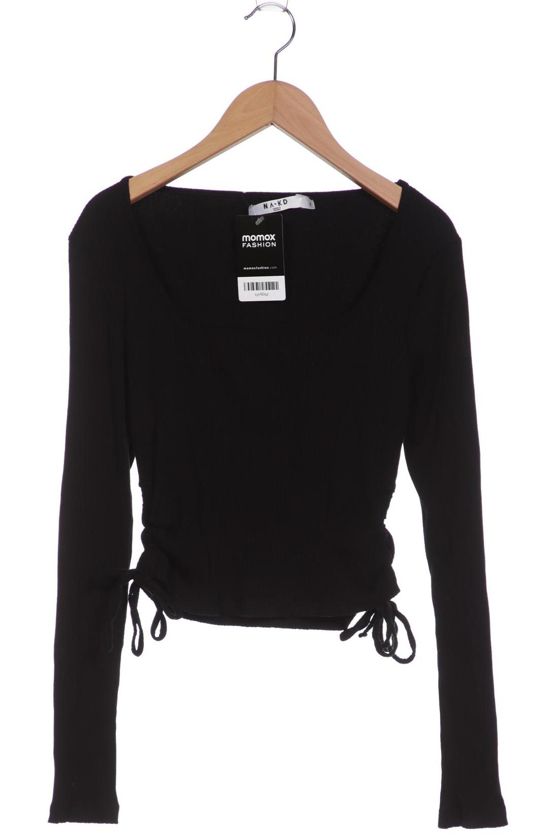 

NA-KD Damen Langarmshirt, schwarz
