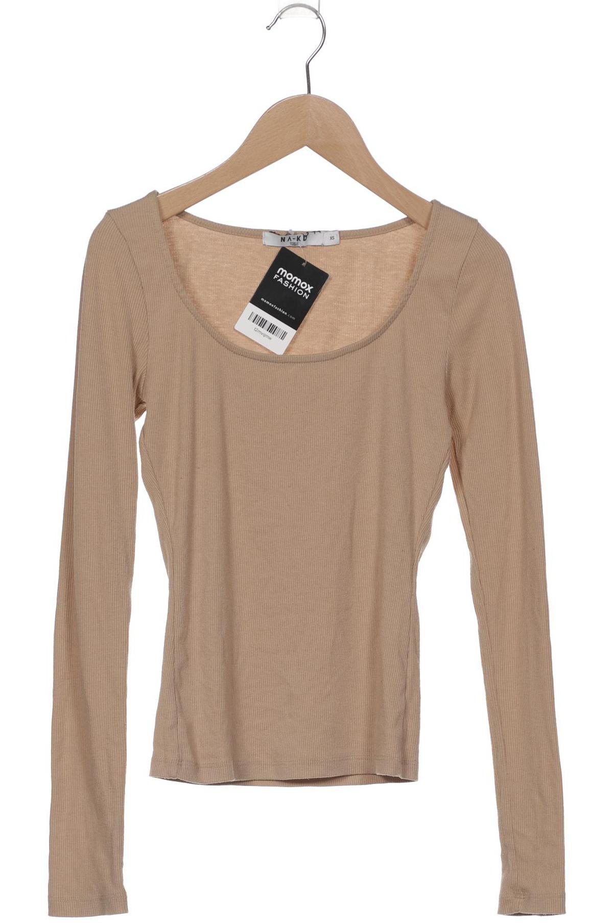 

Na-Kd Damen Langarmshirt, beige, Gr. 34