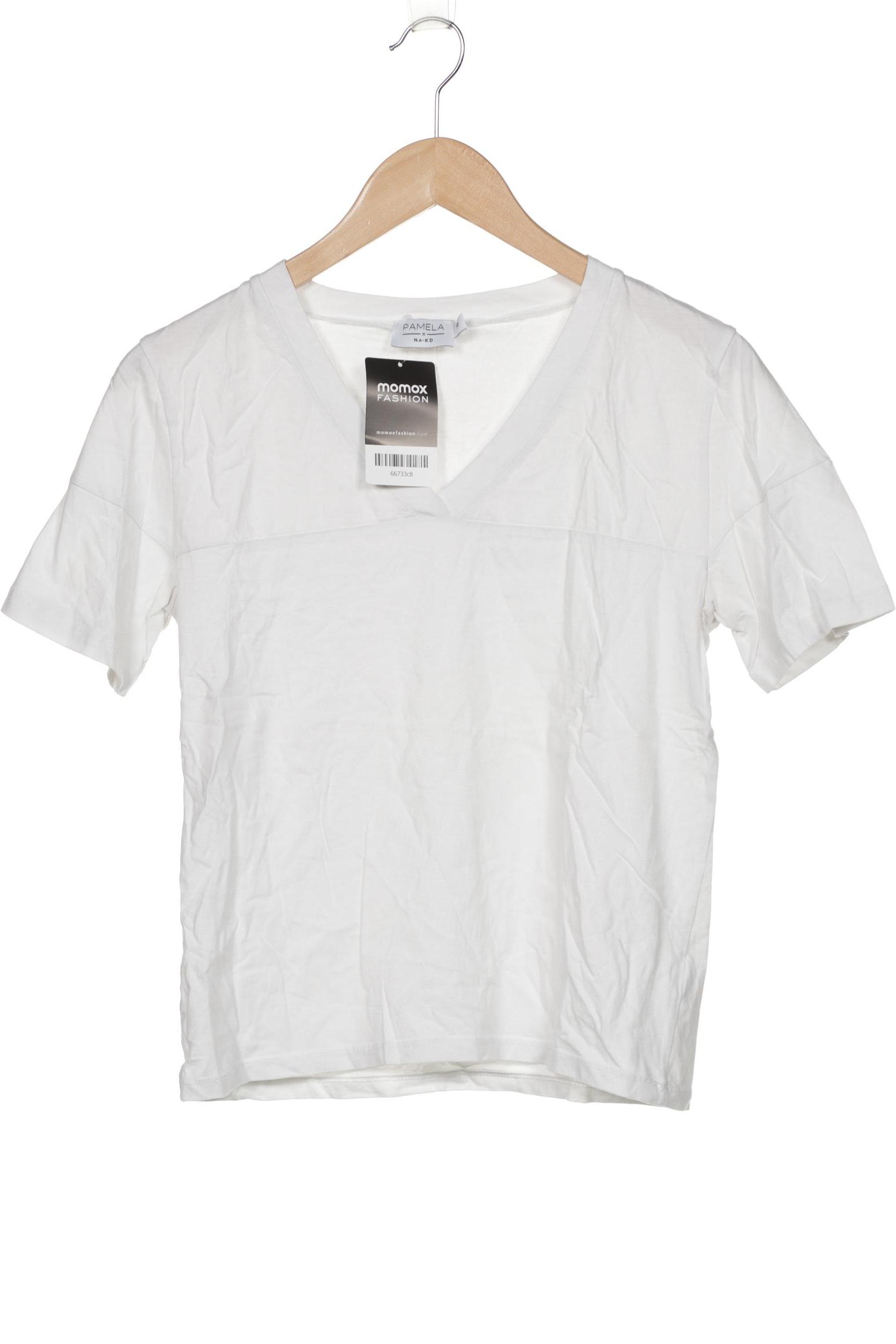 

NA-KD Damen T-Shirt, weiß