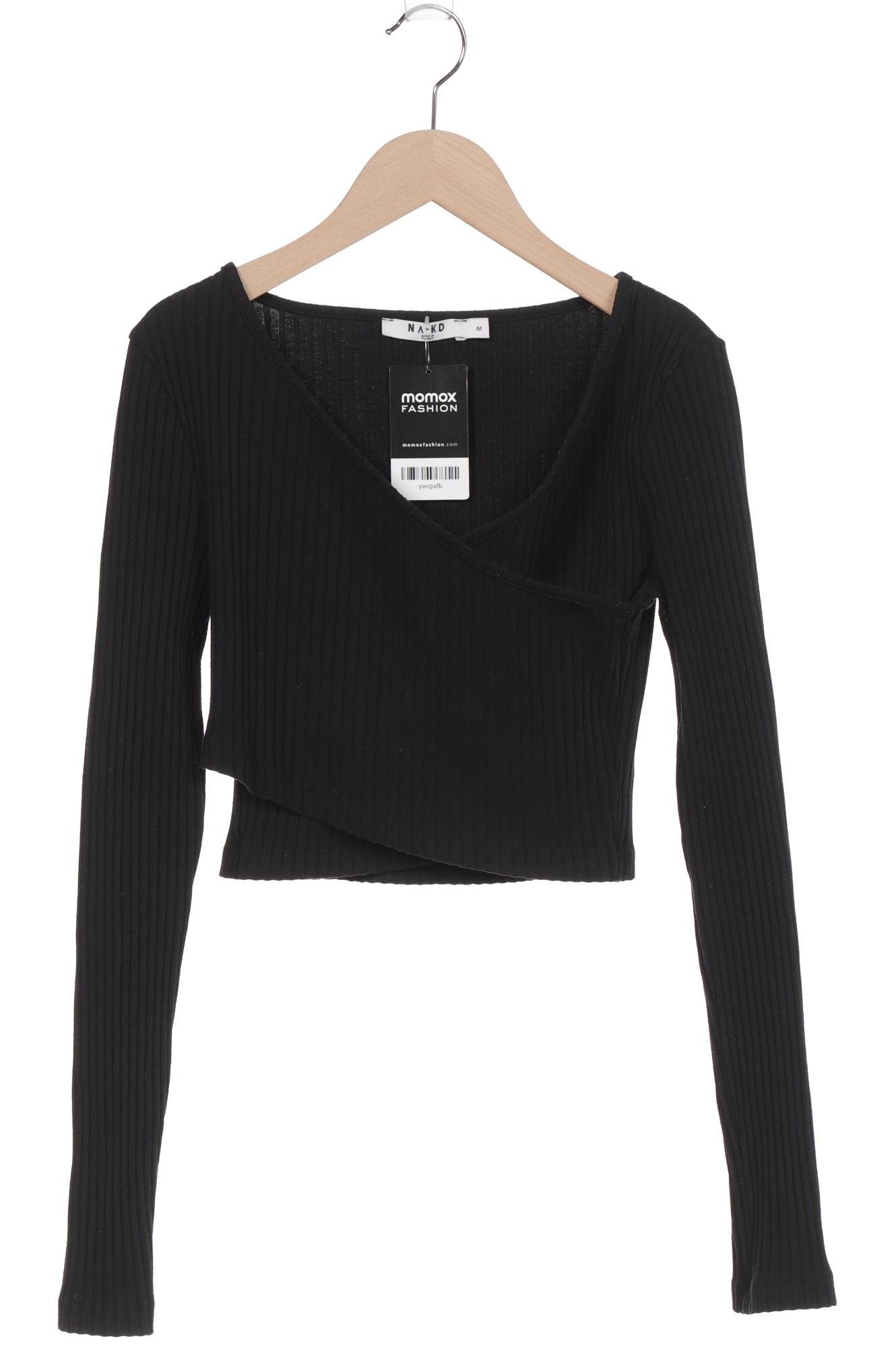 

NA-KD Damen Langarmshirt, schwarz