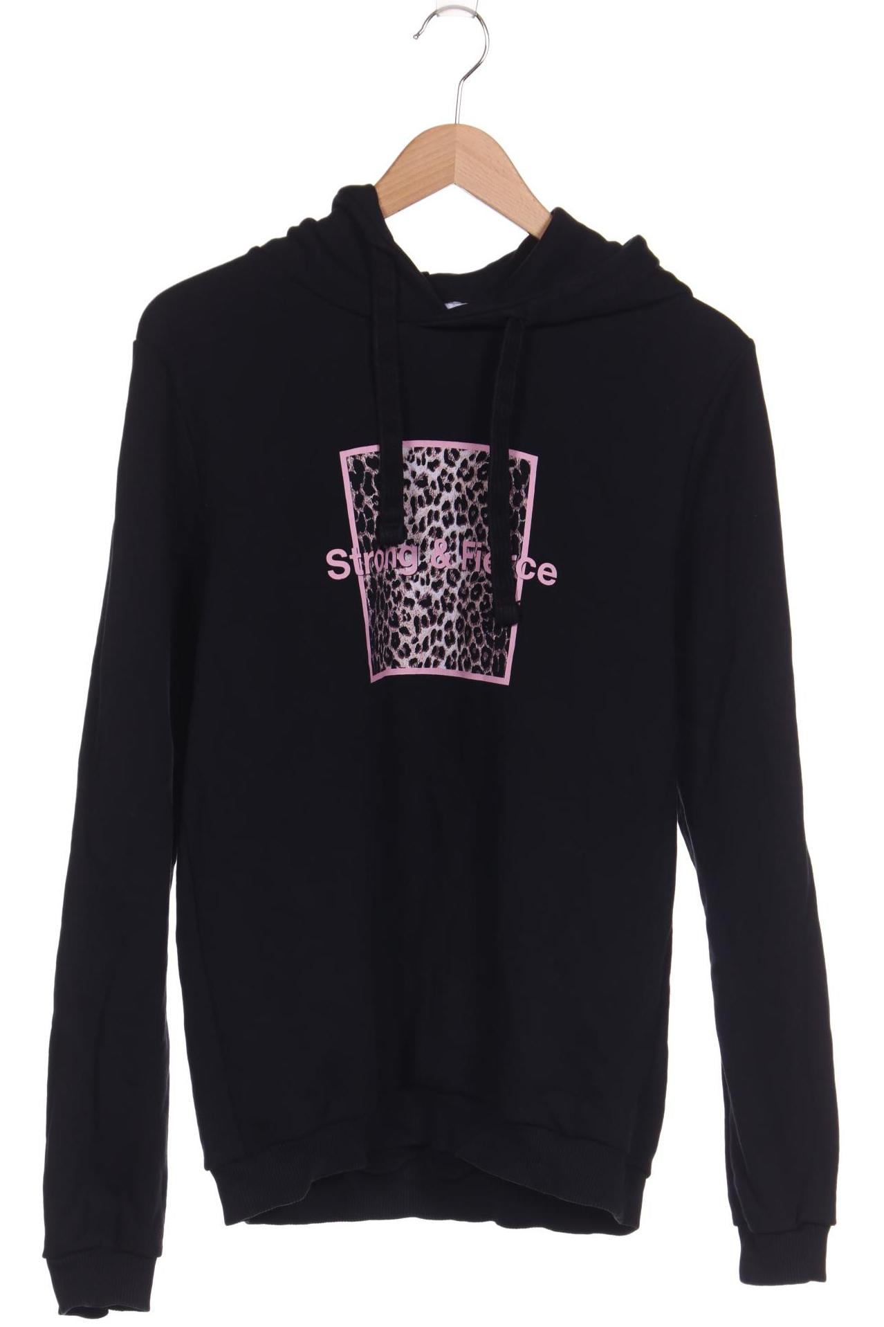 

NA-KD Damen Kapuzenpullover, schwarz