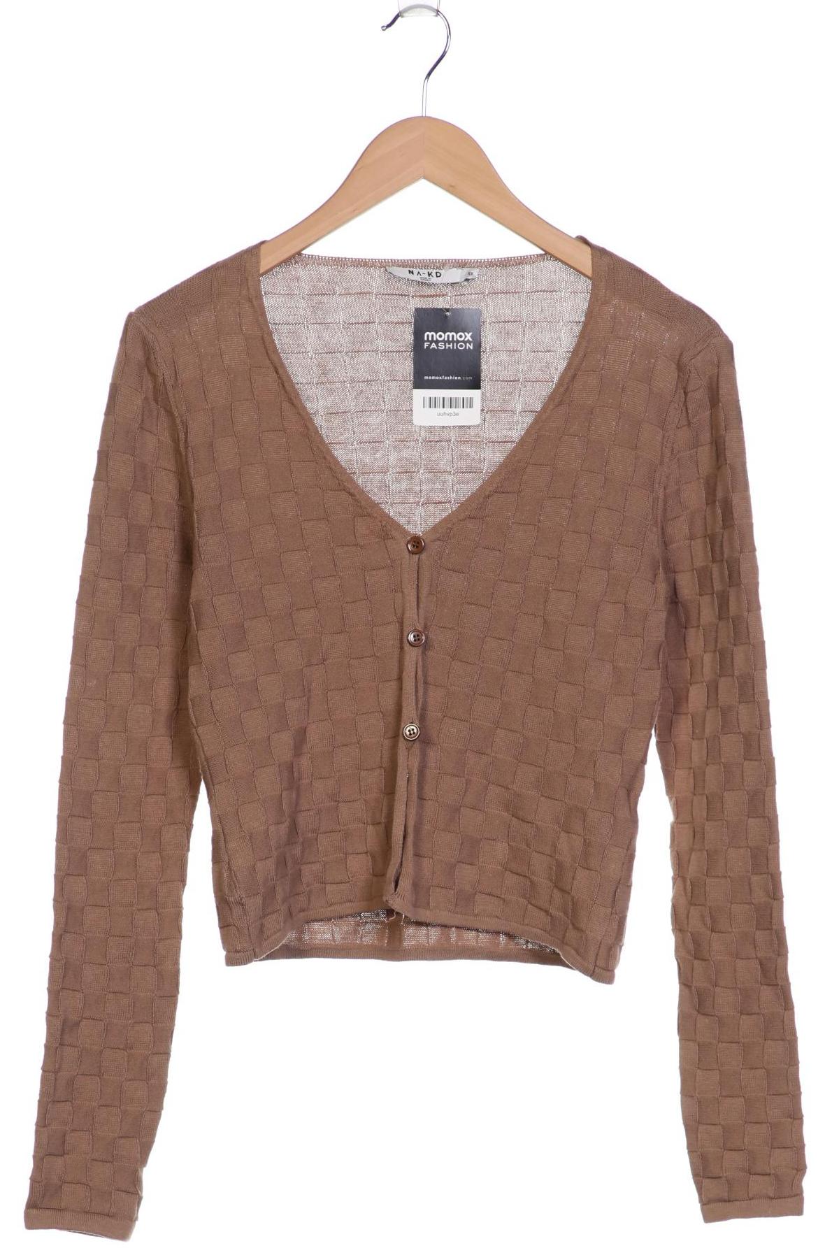 

Na-Kd Damen Strickjacke, braun, Gr. 34