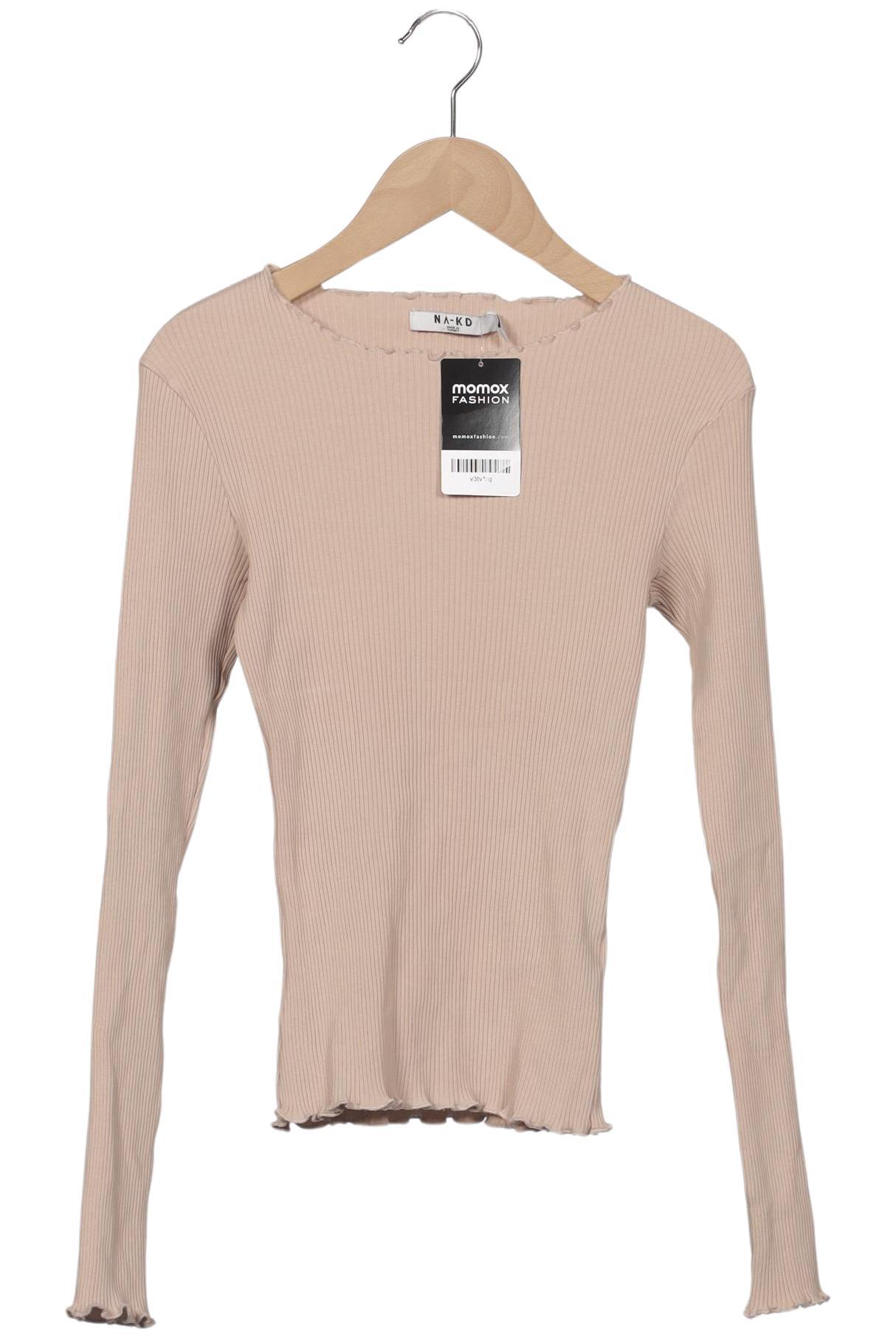 

Na-Kd Damen Langarmshirt, beige, Gr. 36