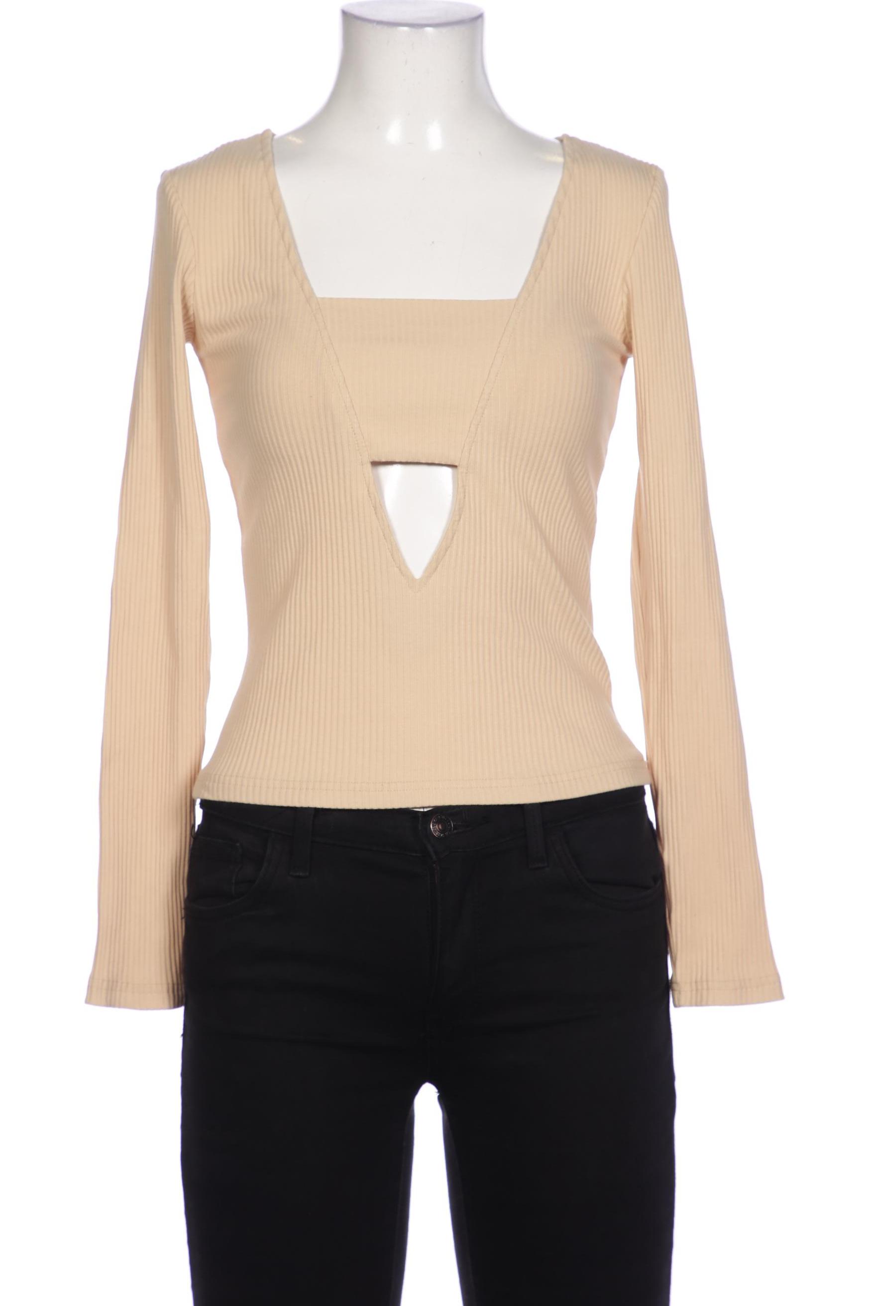

NA-KD Damen Langarmshirt, beige