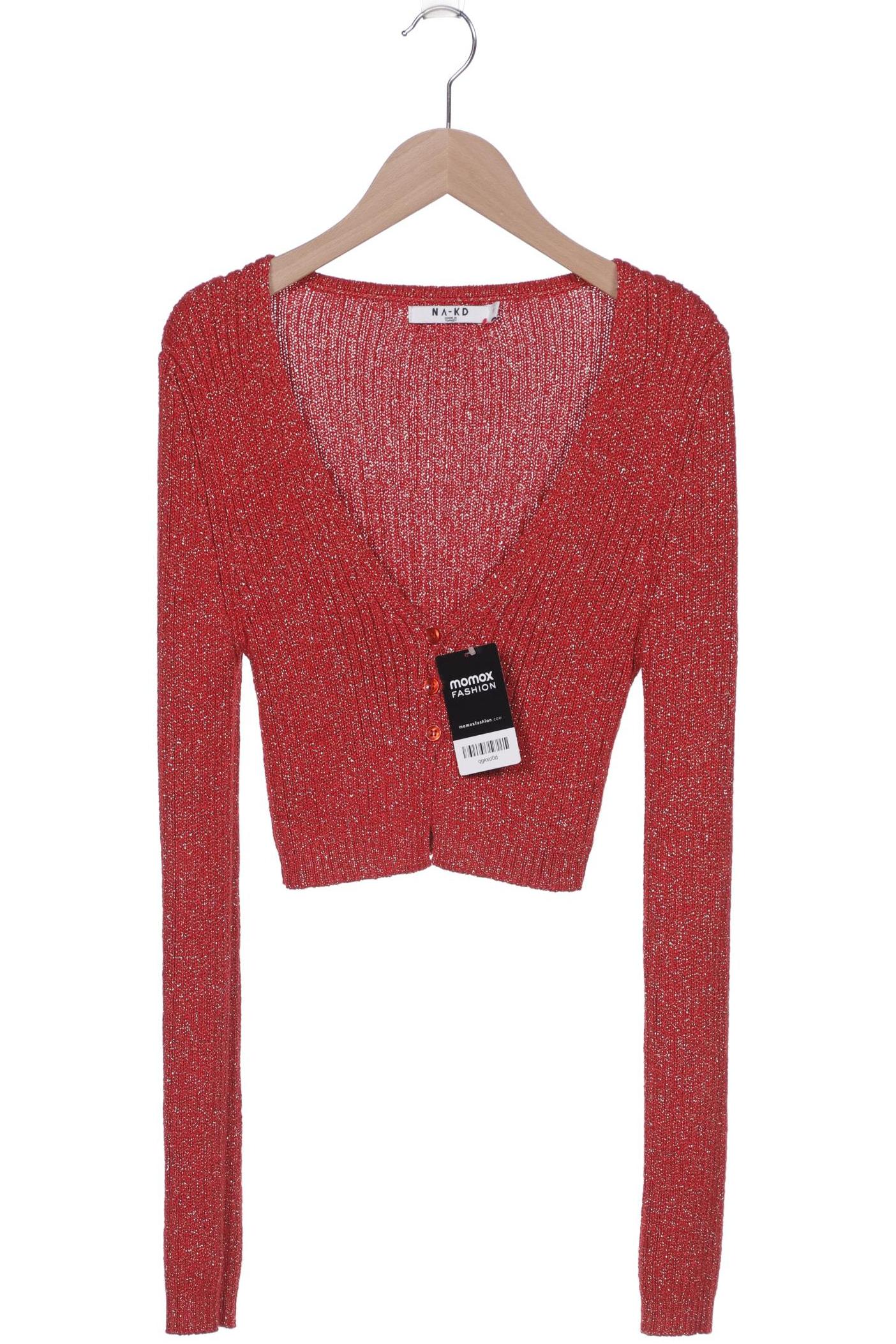 

Na-Kd Damen Strickjacke, rot, Gr. 36