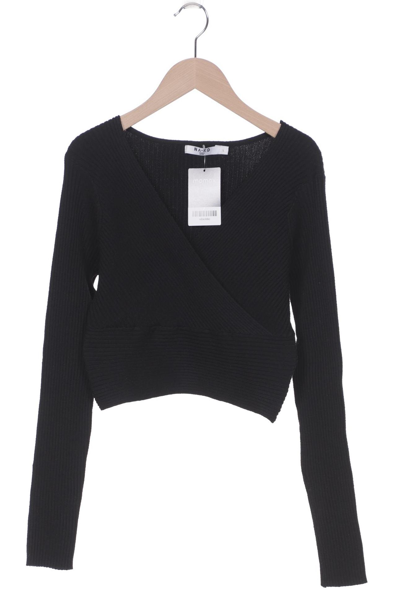 

NA-KD Damen Pullover, schwarz