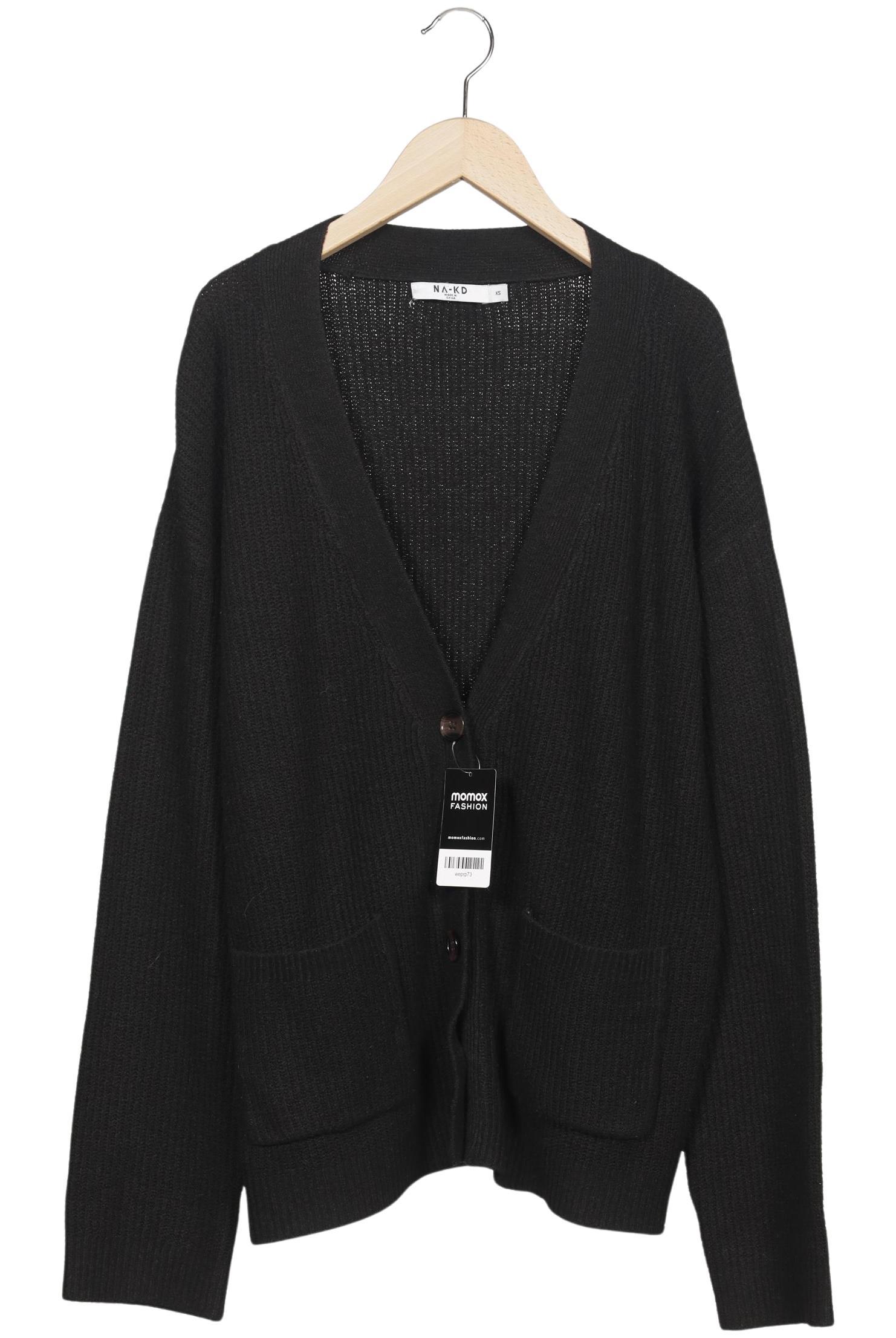 

Na-Kd Damen Strickjacke, schwarz, Gr. 34