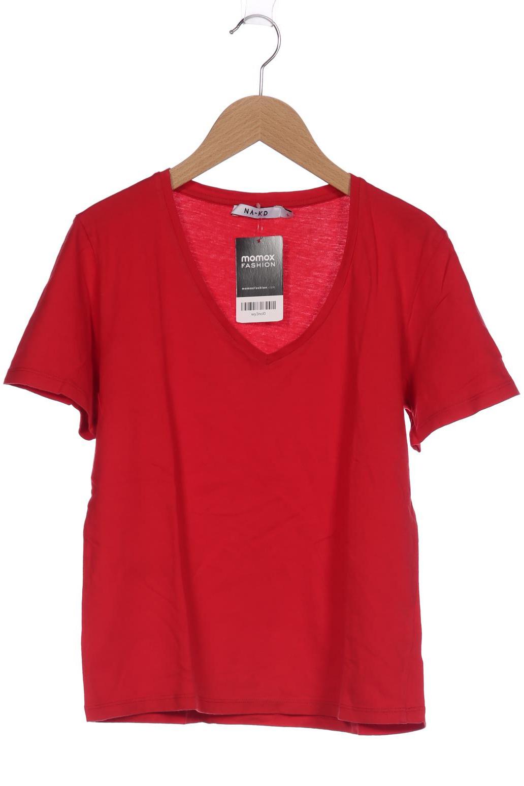 

NA-KD Damen T-Shirt, rot