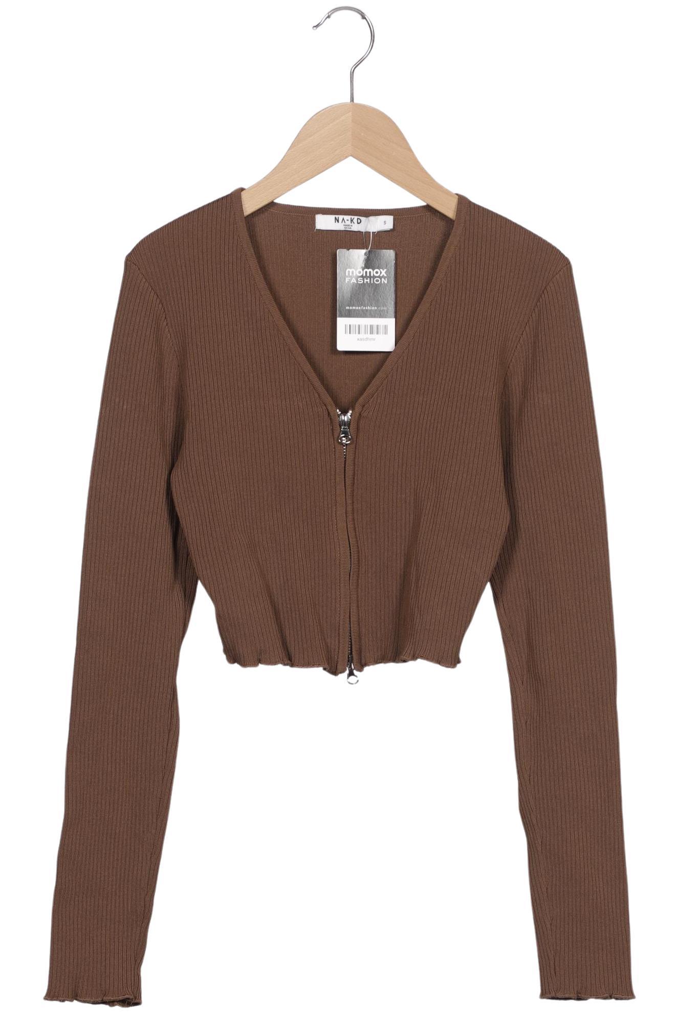 

Na-Kd Damen Strickjacke, braun, Gr. 36