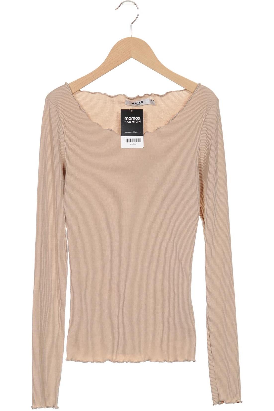 

Na-Kd Damen Langarmshirt, beige, Gr. 36