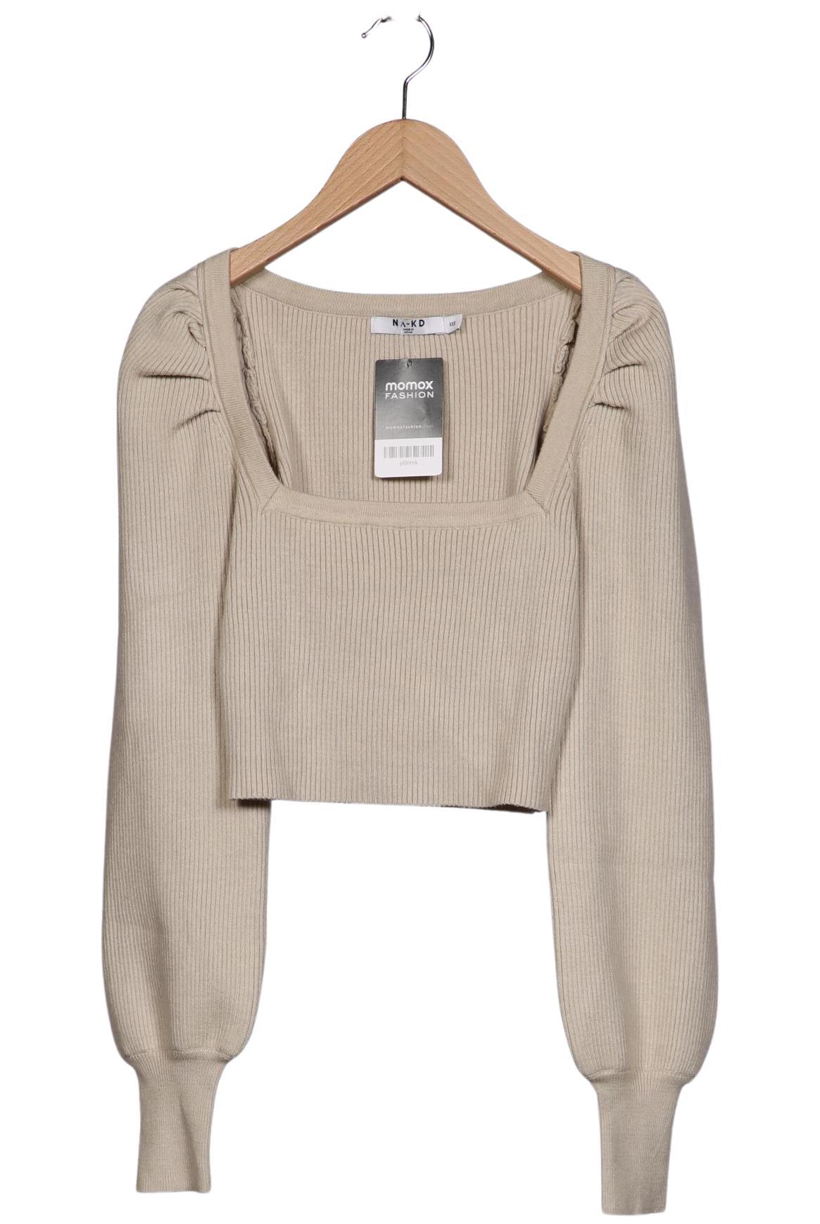 

Na-Kd Damen Pullover, beige, Gr. 32