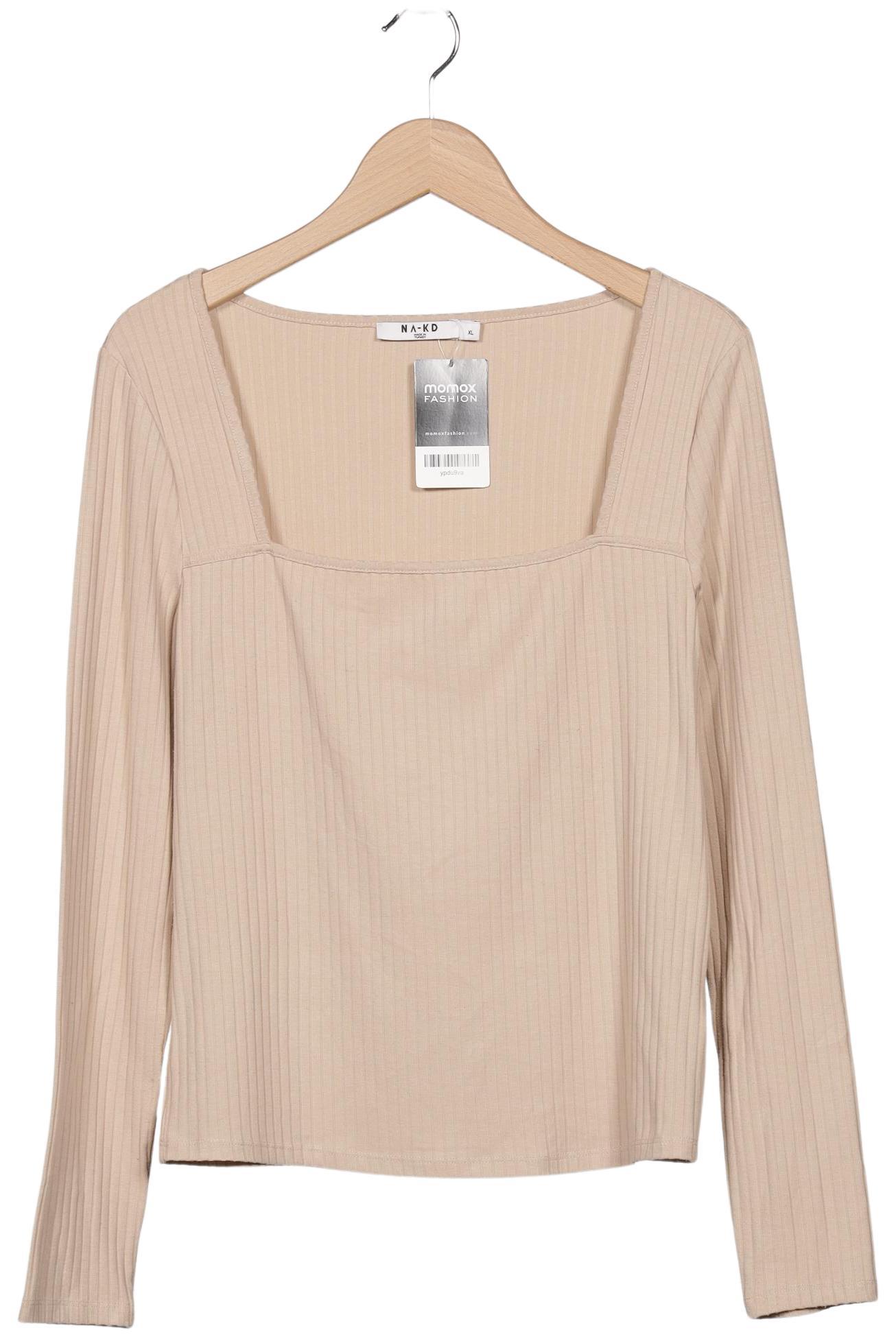 

Na-Kd Damen Langarmshirt, beige, Gr. 44
