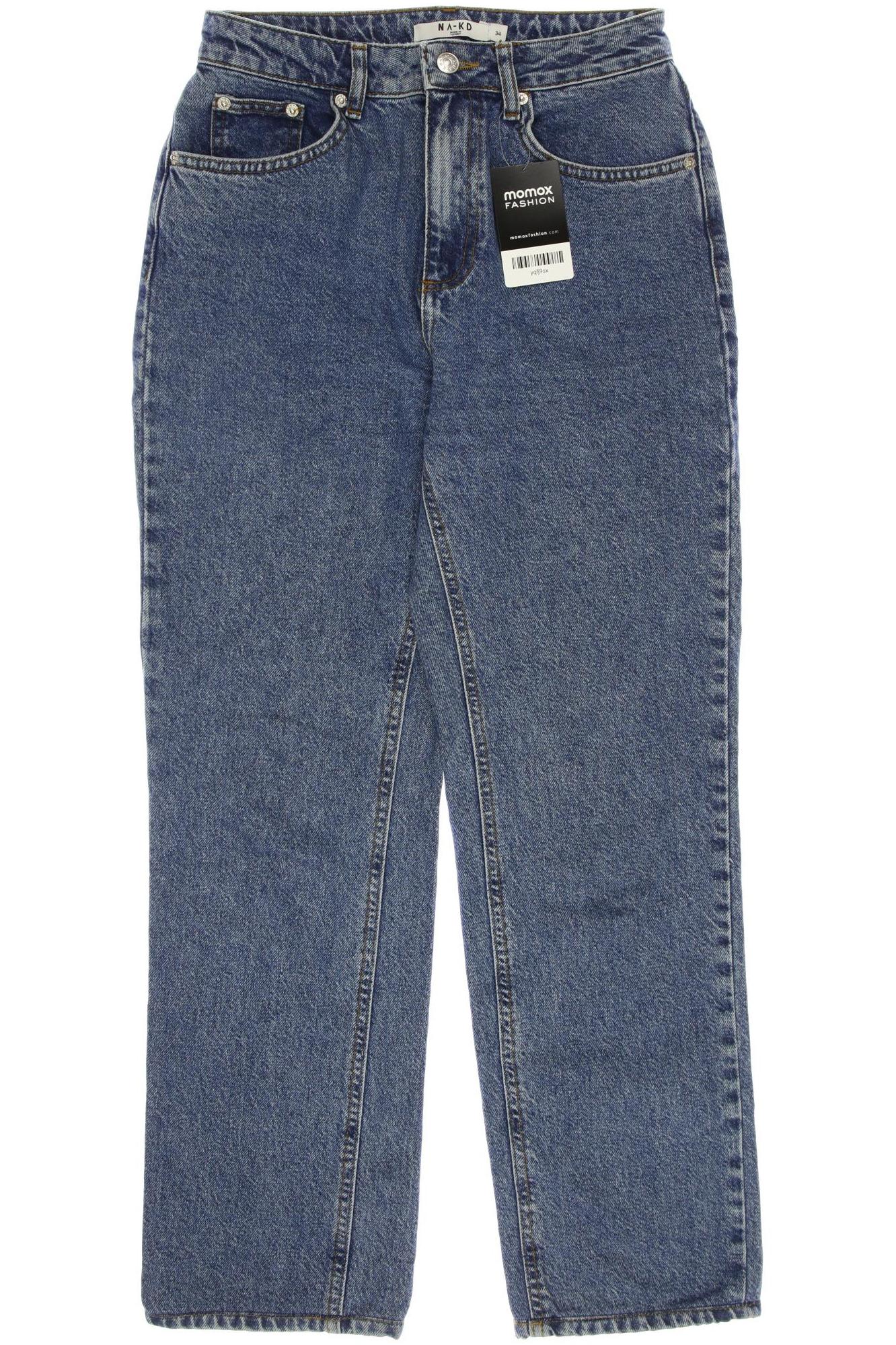 

NA-KD Damen Jeans, blau