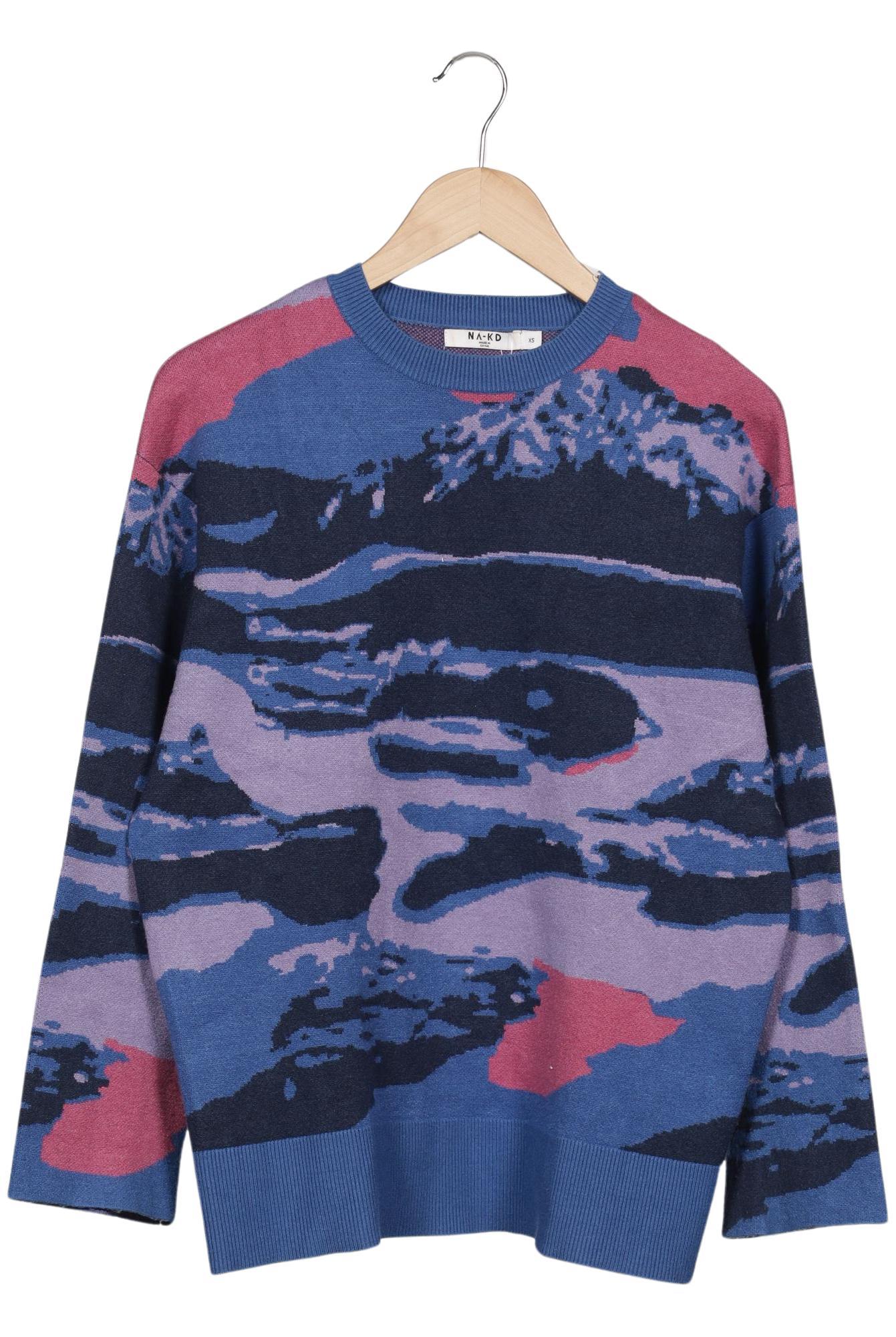 

Na-Kd Damen Pullover, blau, Gr. 34