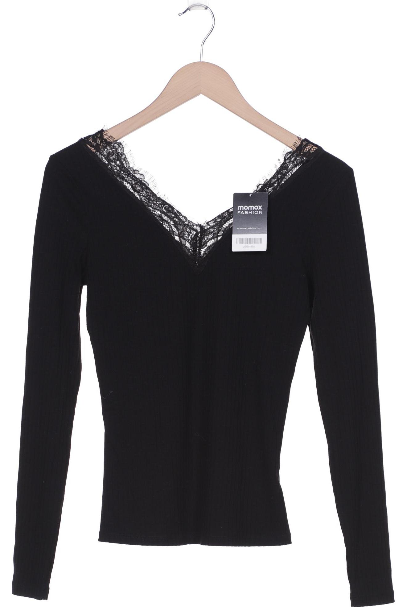 

NA-KD Damen Langarmshirt, schwarz